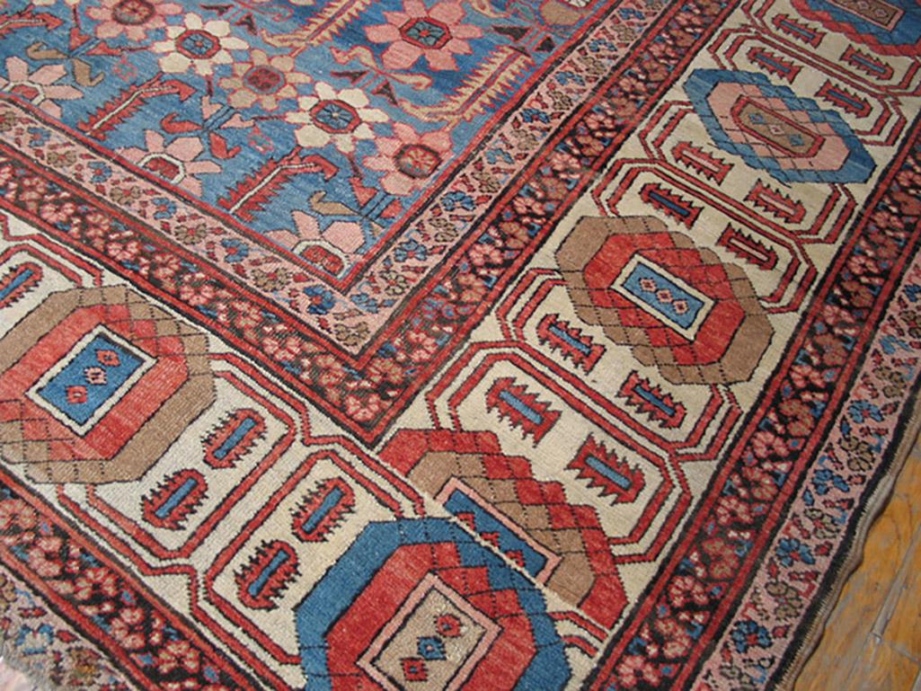 Hand-Knotted 19th Century N.W. Persian Bakhshaiesh Carpet ( 11'10