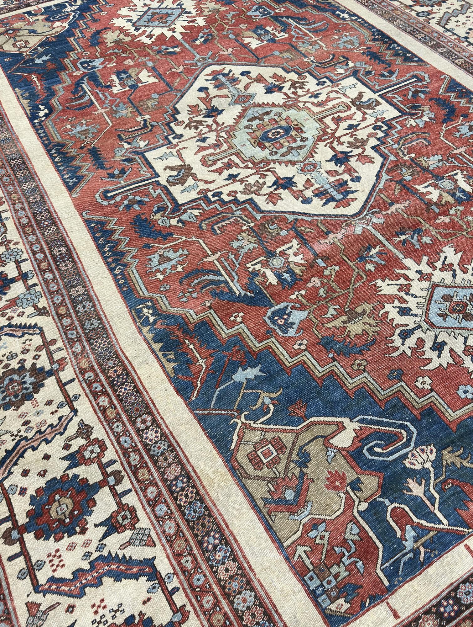 Antiker Bakhshayesh-Teppich 10'10 x 14'6 (Persisch) im Angebot