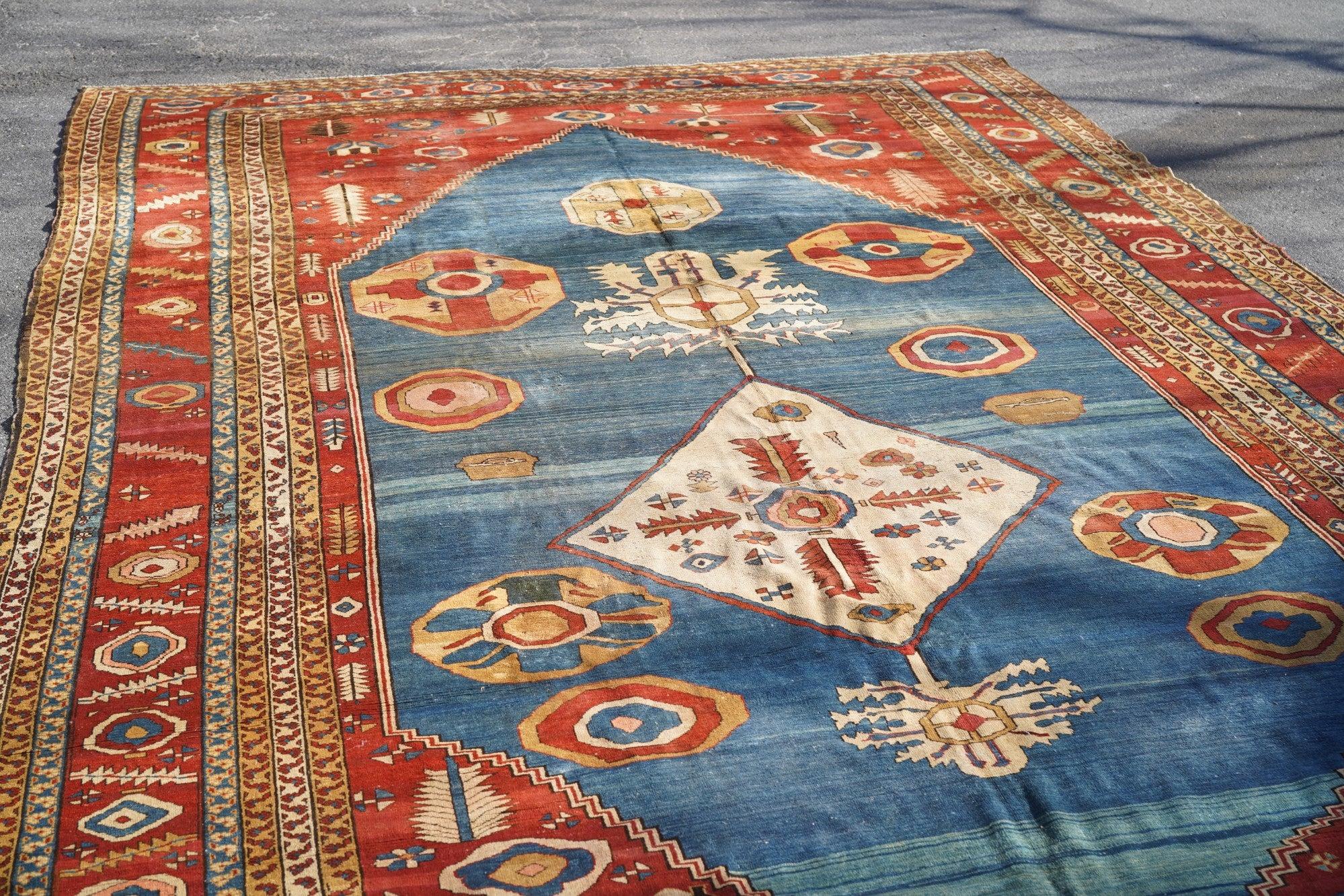 Antiker Bakhshayesh-Teppich 13'11'' x 22'4'' im Angebot 1