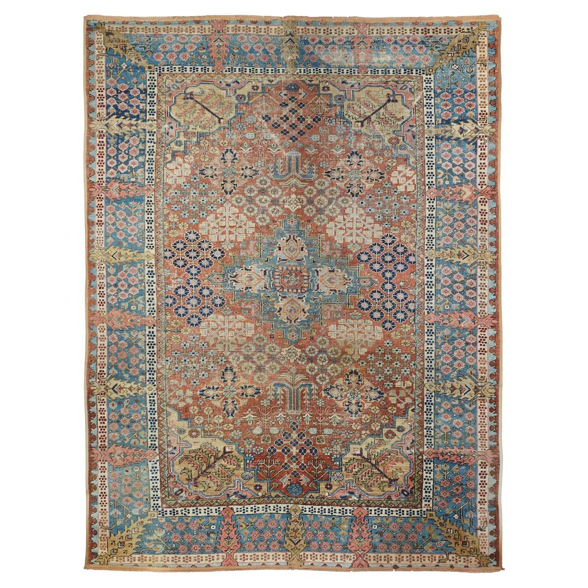 Alfombra antigua Bakhshayesh 7'6'' x 9'10''