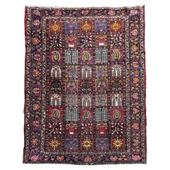 Antique Bakhtiar Carpet 3.12m x 2.17m Antique Bakhtiar Carpet 3.12m x 2.17m