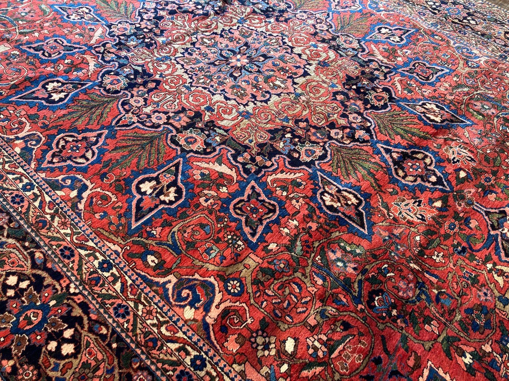 Antiker Bakhtiar-Teppich 4,33 m x 3,06 m im Angebot 9