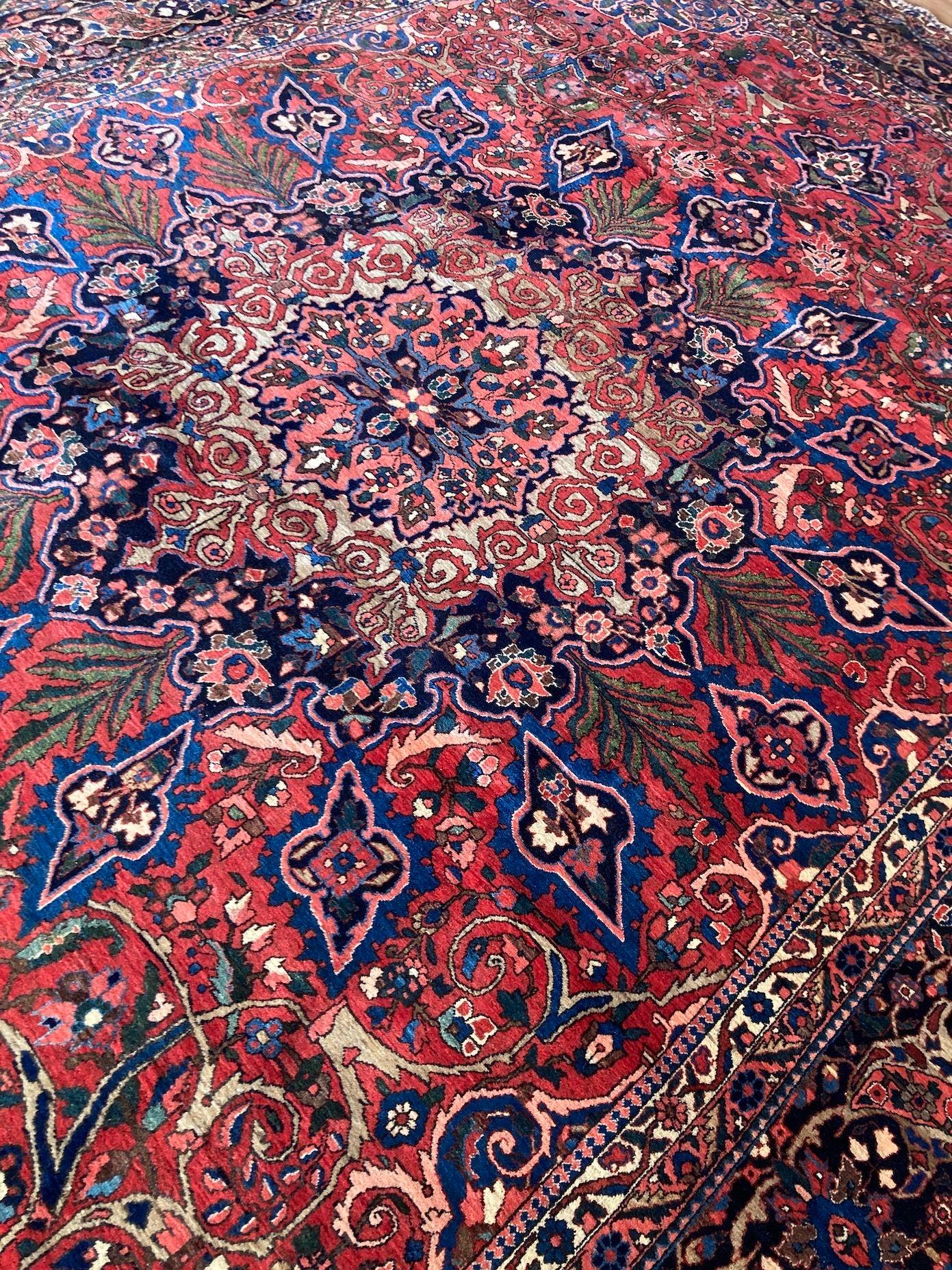 Antiker Bakhtiar-Teppich 4,33 m x 3,06 m im Angebot 12