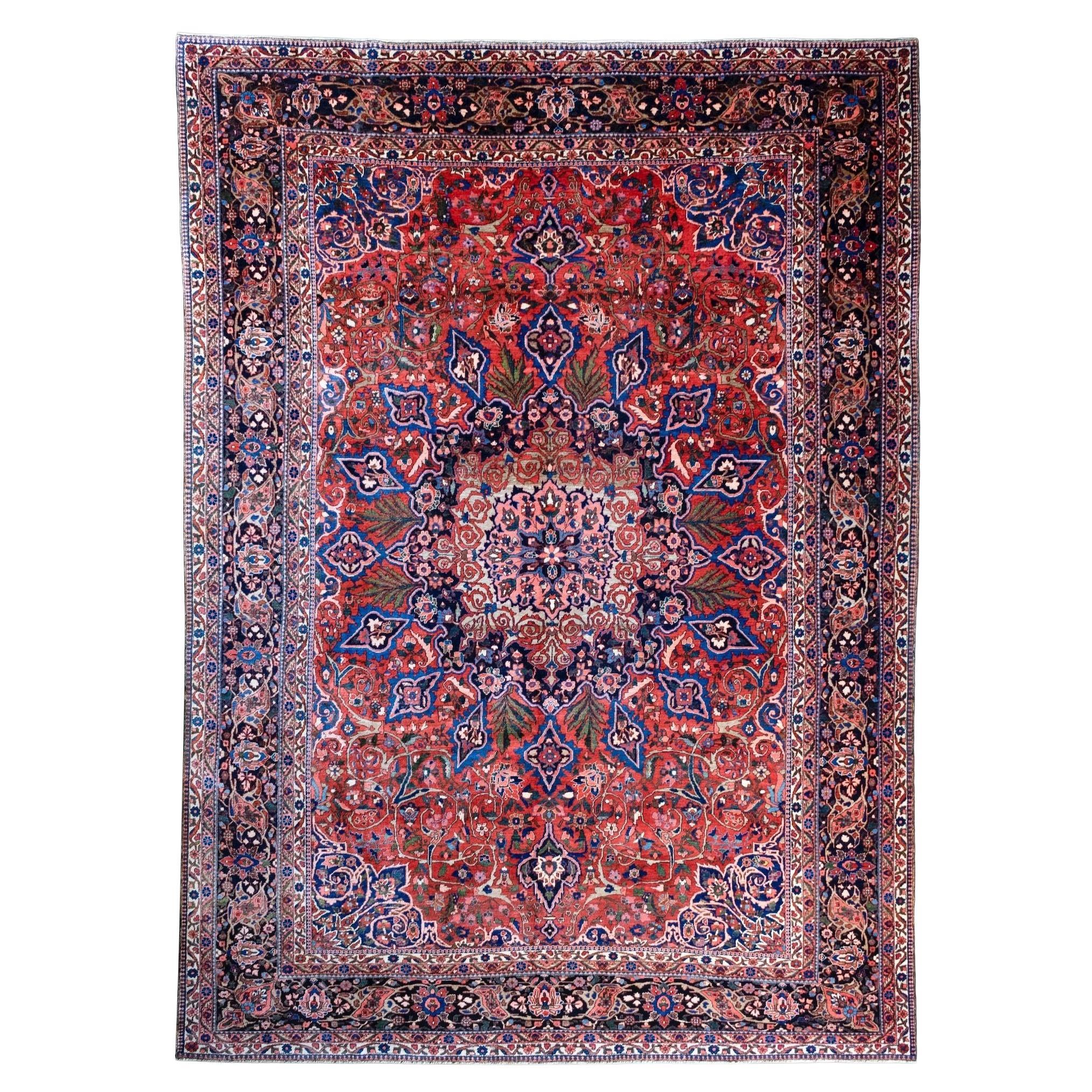 Antiker Bakhtiar-Teppich 4,33 m x 3,06 m im Angebot
