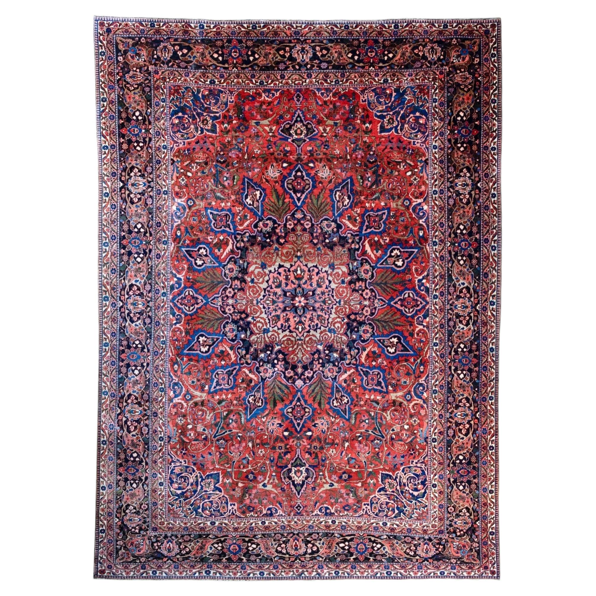Antique Bakhtiar Carpet 4.33m x 3.06m