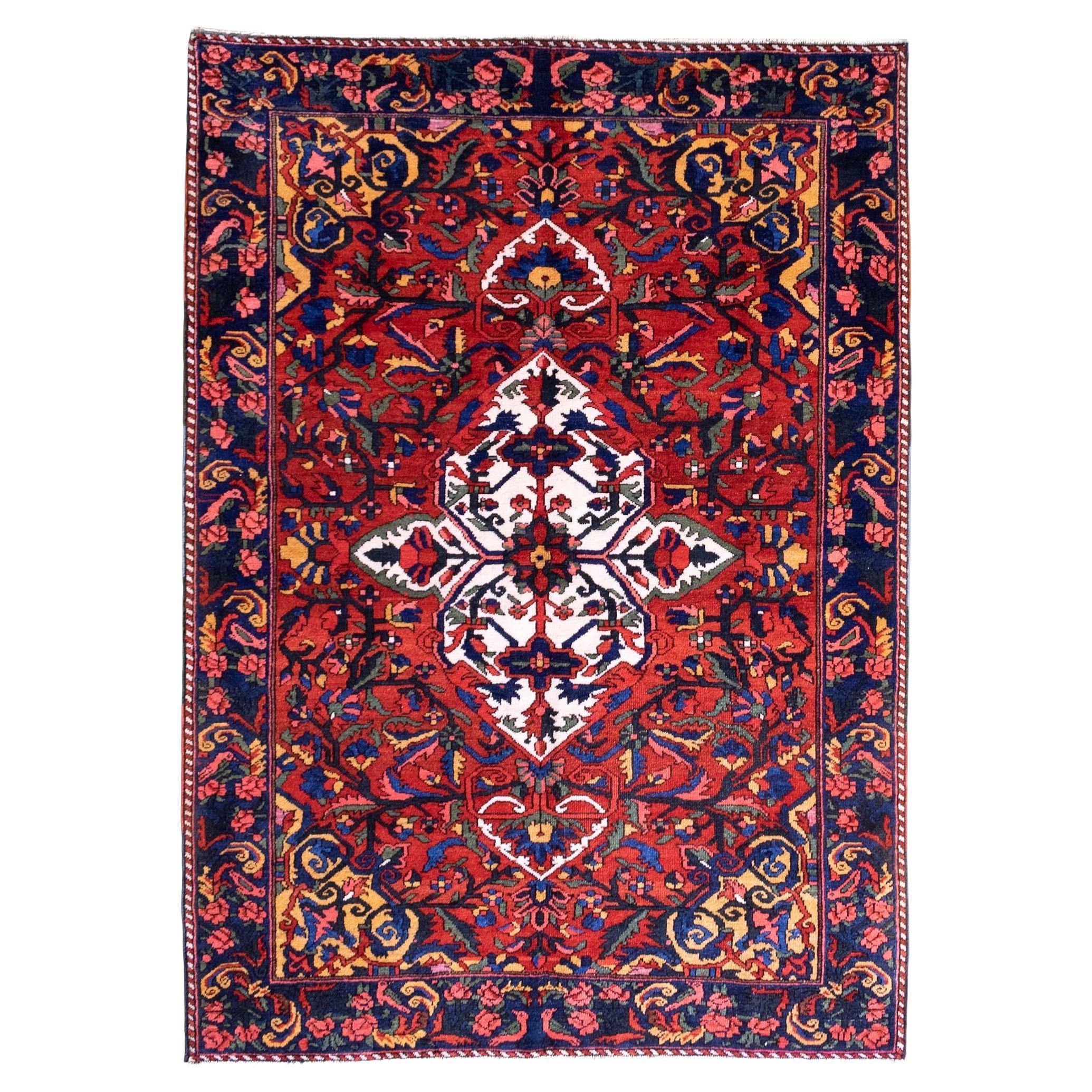 Antique Bakhtiar Rug 2.05m x 1.46m