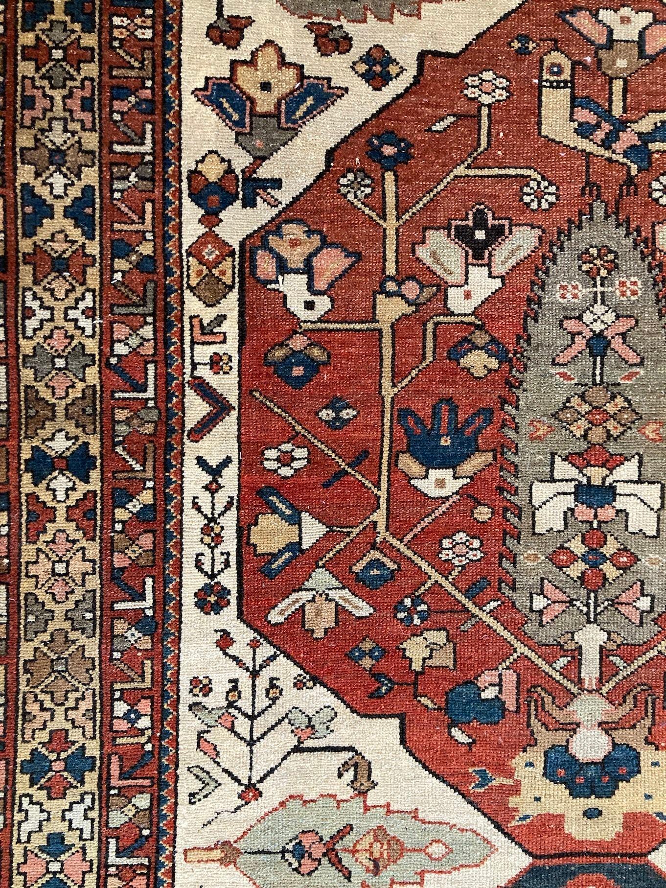 Antique Bakhtiar Rug For Sale 7