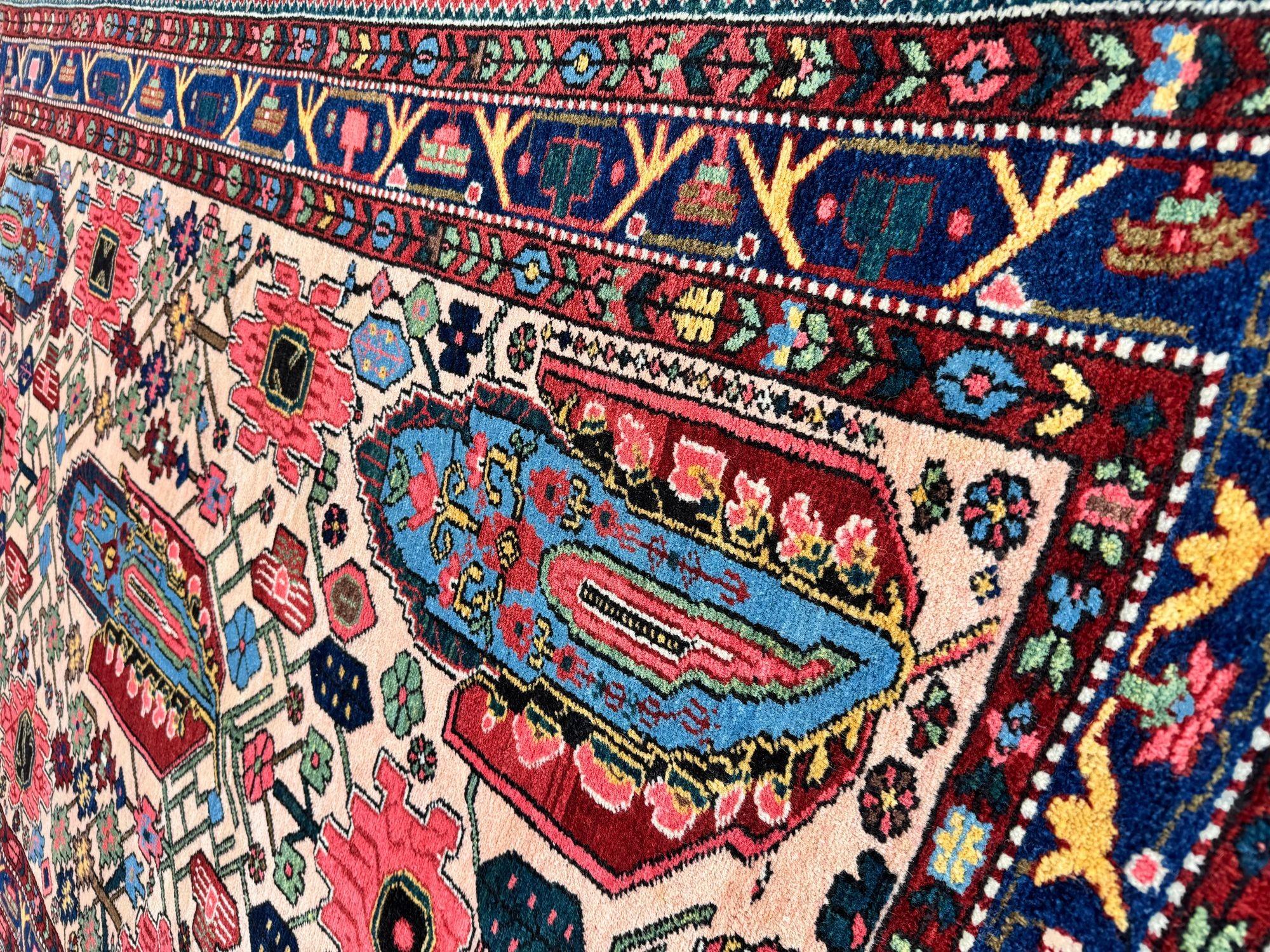 Tappeto antico Bakhtiar 2,08m x 1,43m in vendita 4