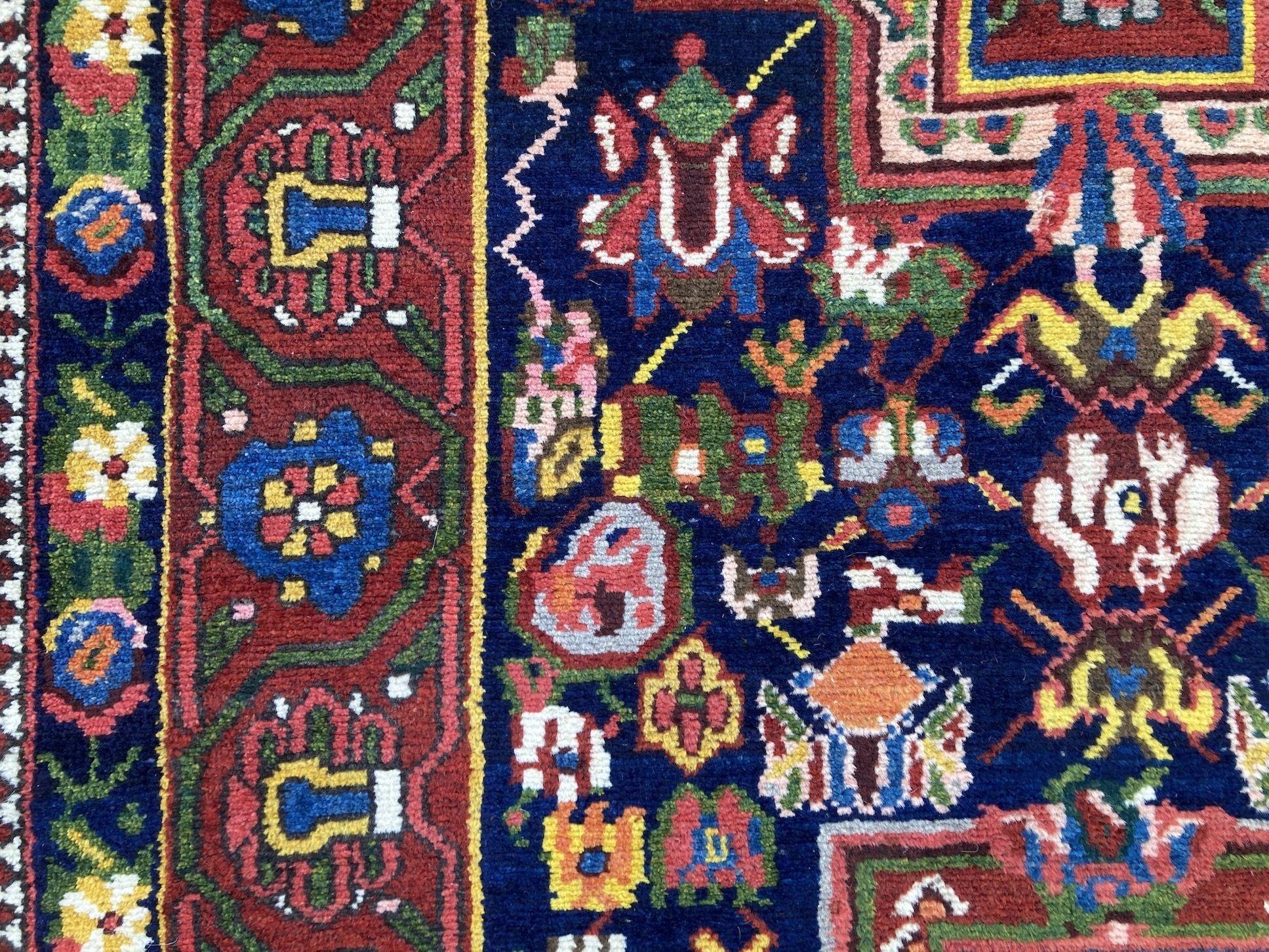 Antiker Bakhtiar-Läufer 4,00 m x 1,07 m im Angebot 7