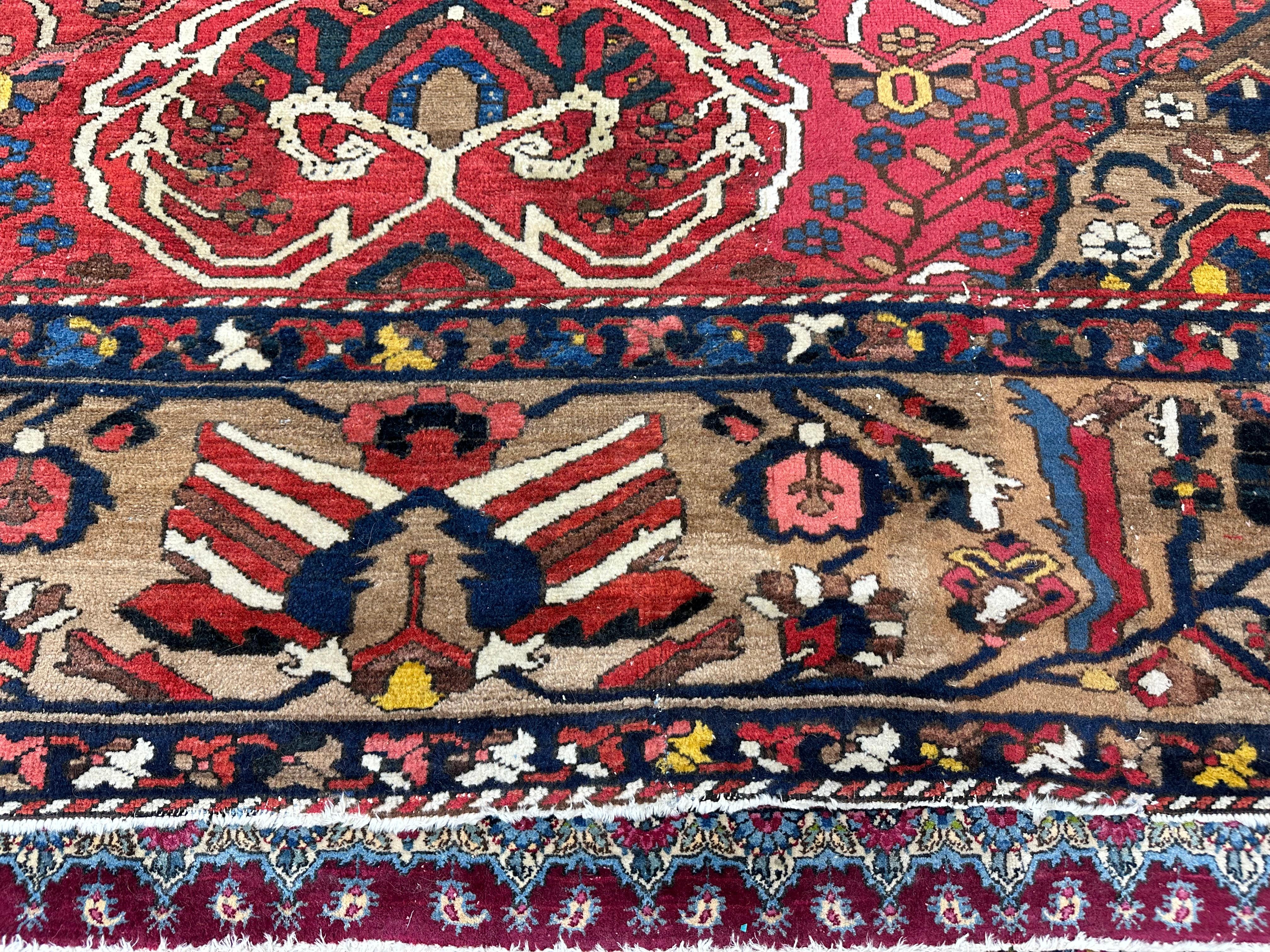 Alfombra antigua Bakhtiari Lana en venta
