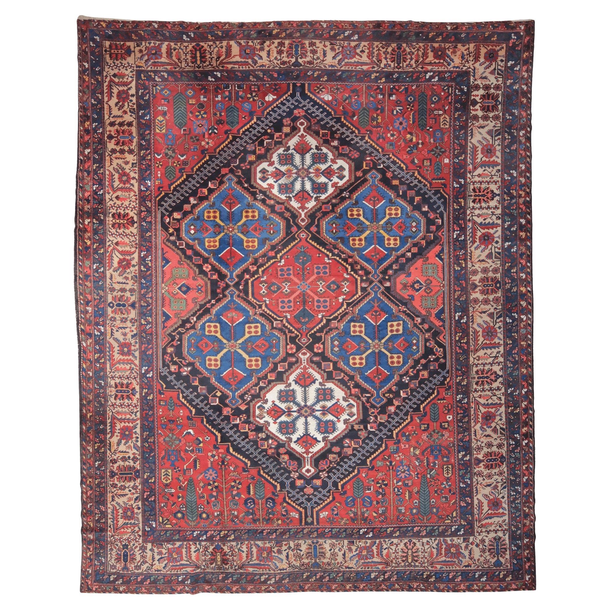 Antique Bakhtiari Carpet For Sale