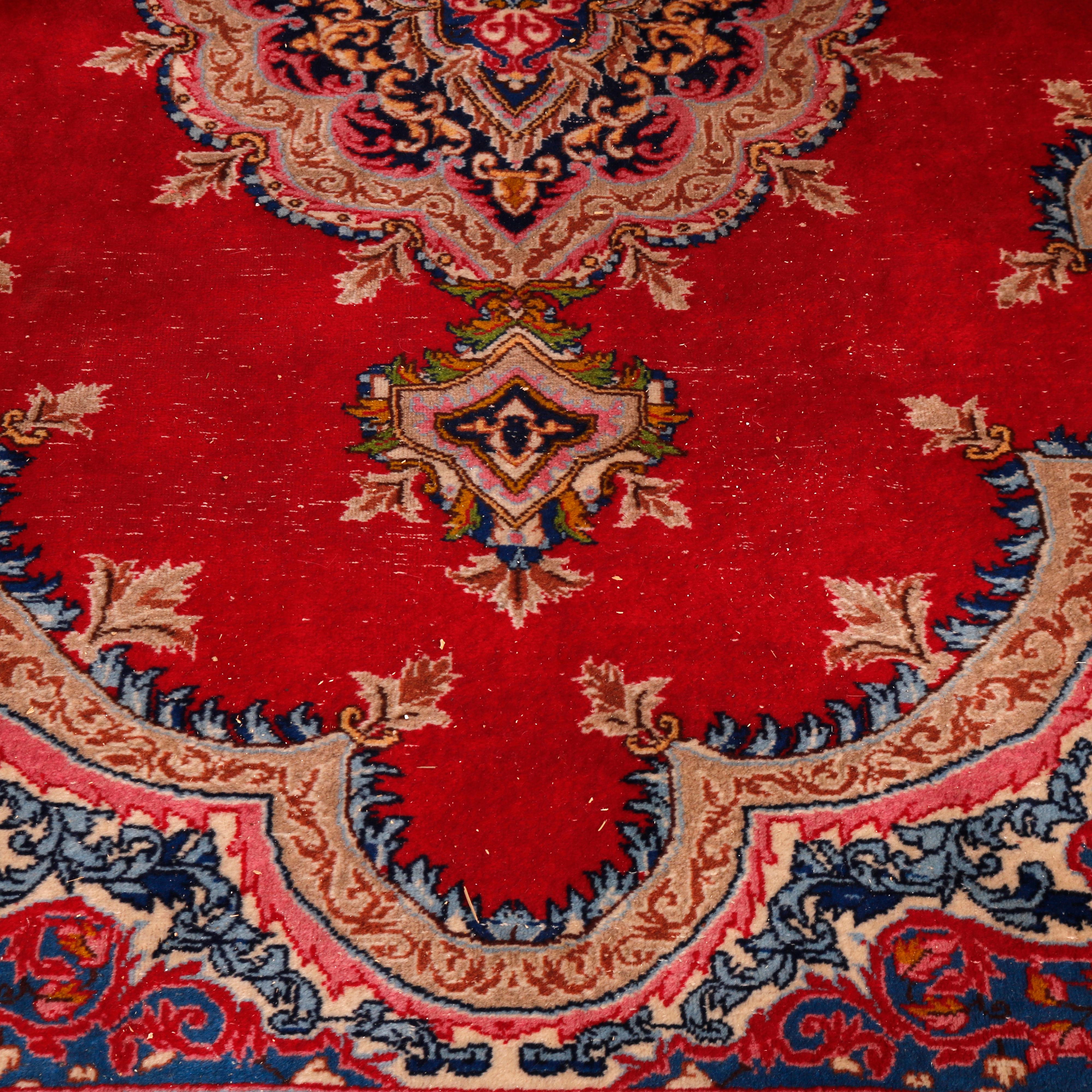 20th Century Antique Bakhtiari Oriental Wool Rug Approximately, circa 1930 For Sale