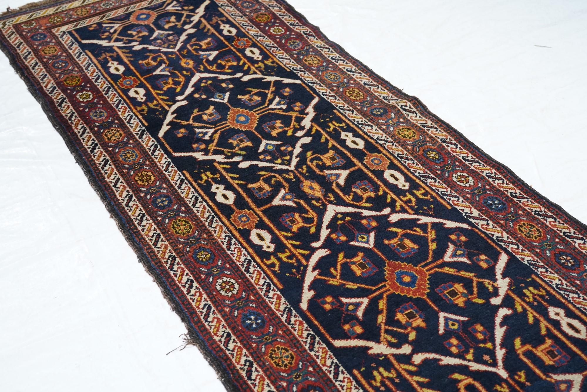 Wool Antique Bakhtiari Rug For Sale
