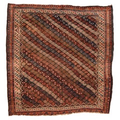 Antique Bakhtiari Rug 6'6'' x 6'7''