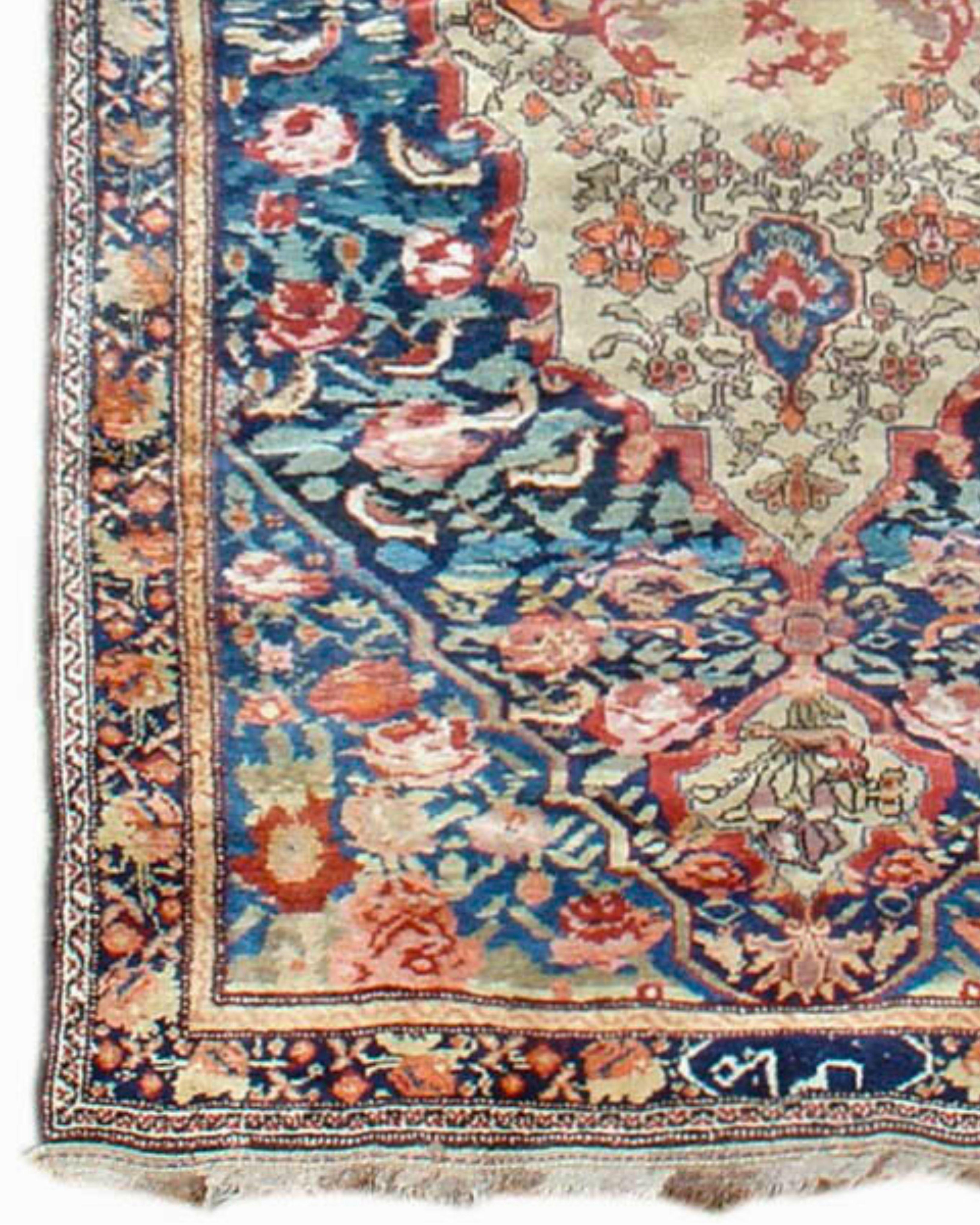 Hand-Knotted Antique Bakhtiari Rug, Early 20th Century For Sale