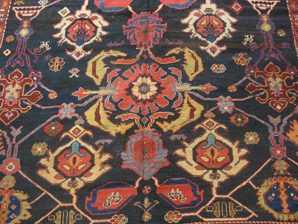 Wool Late 19th Century Persian Bakhtiari Carpet ( 6'6