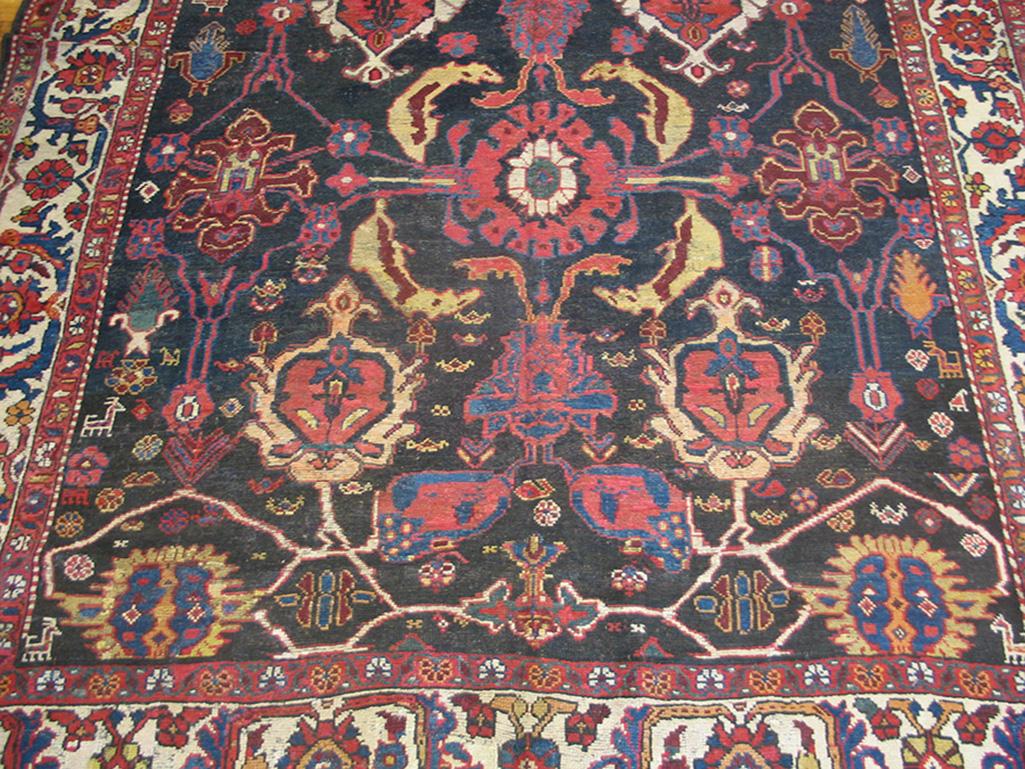 Late 19th Century Persian Bakhtiari Carpet ( 6'6