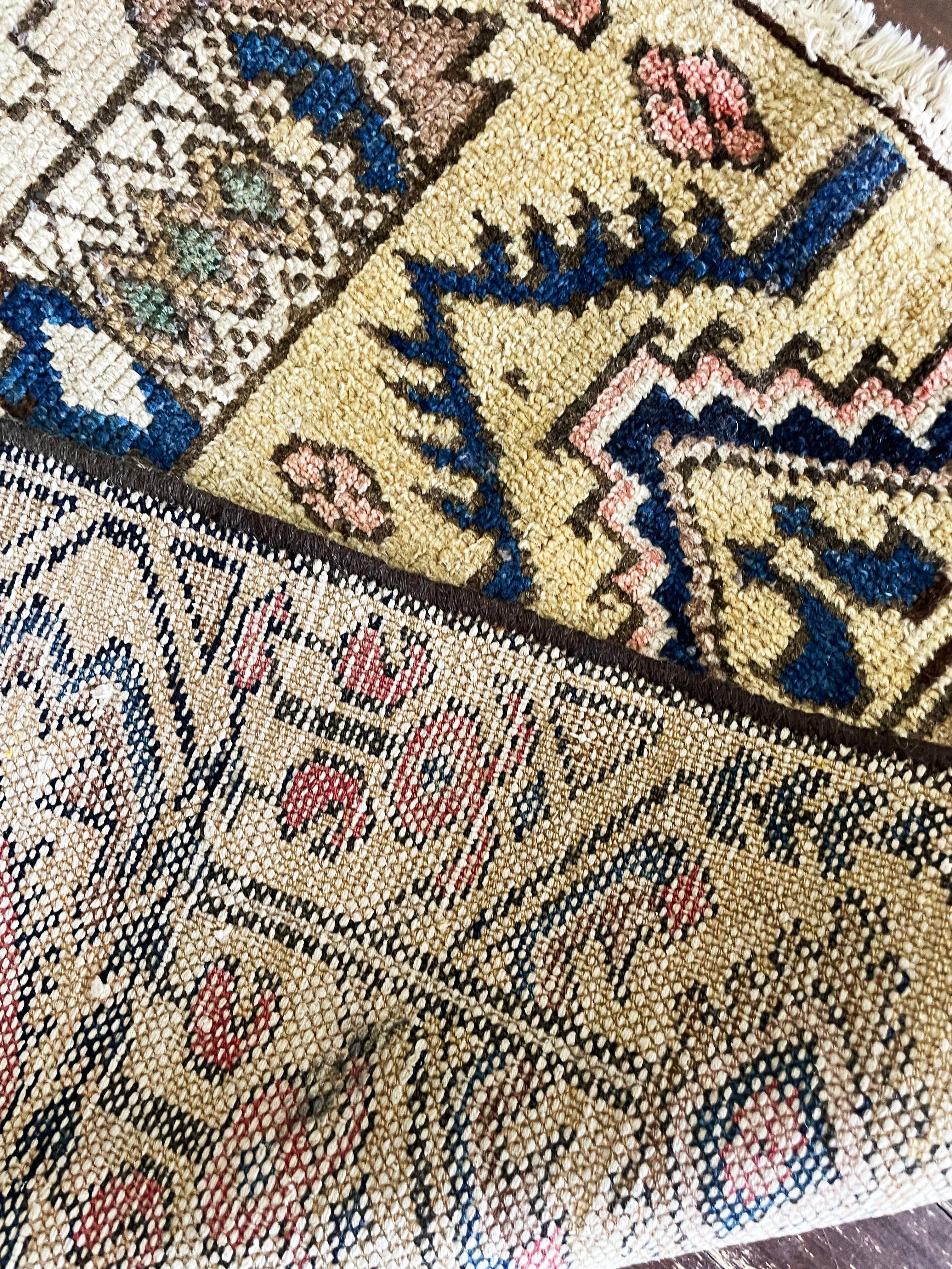 Persian Antique Bakhtiari Sampler Rug, Great Colors For Sale