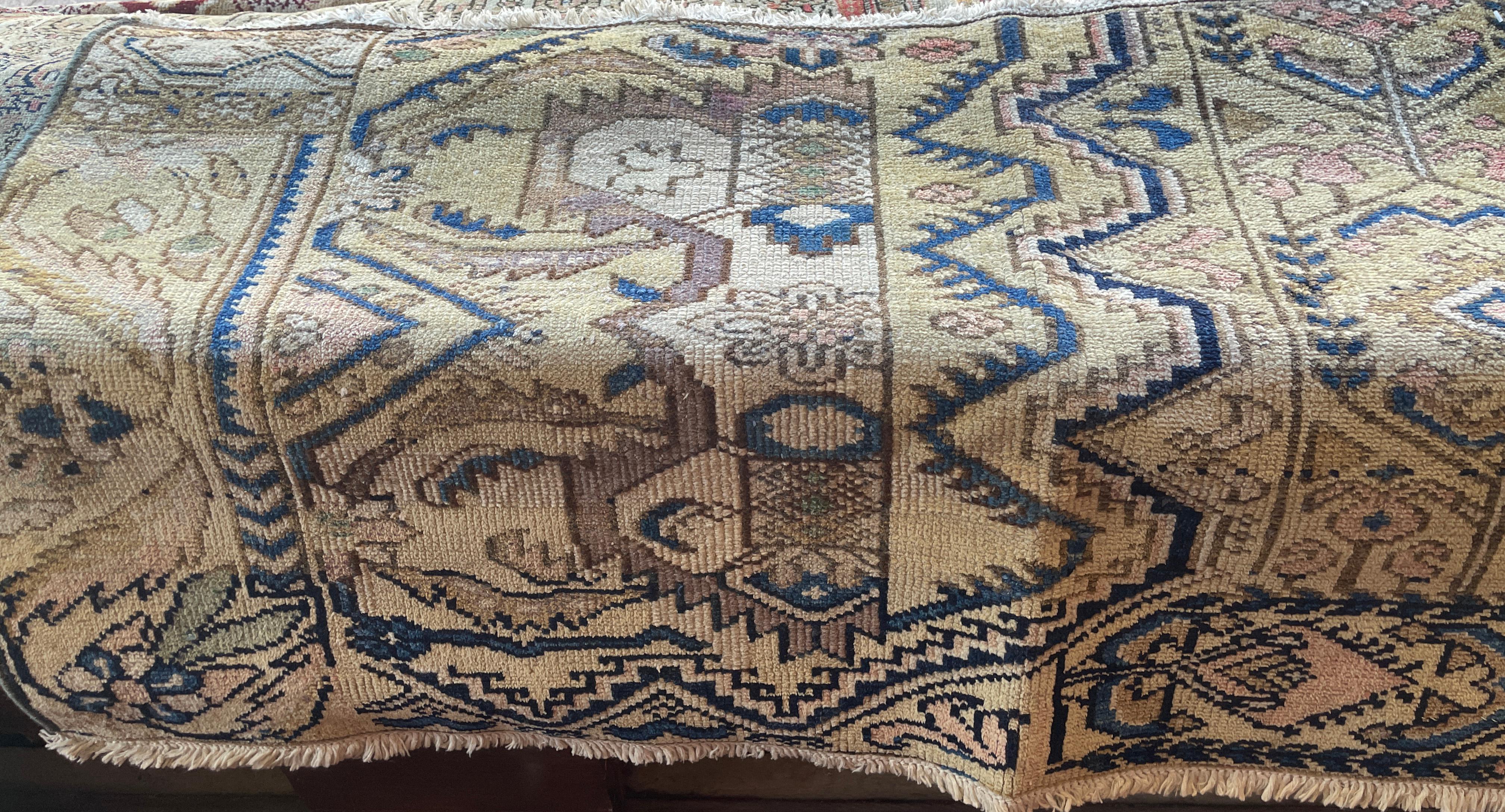 20th Century Antique Bakhtiari Sampler Rug, Great Colors For Sale
