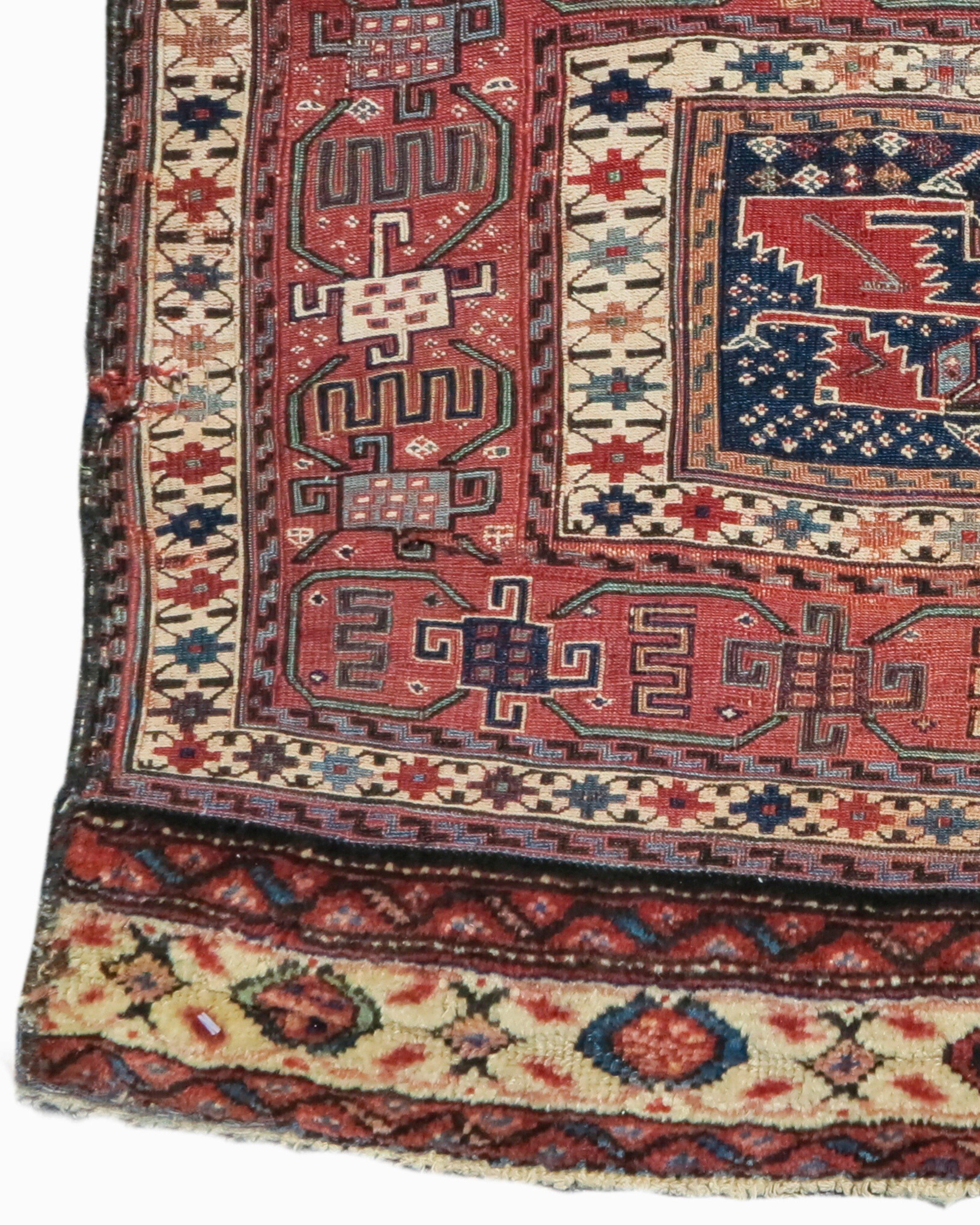 Persian Antique Bakhtiari Sumak Bagface, 19th Century For Sale