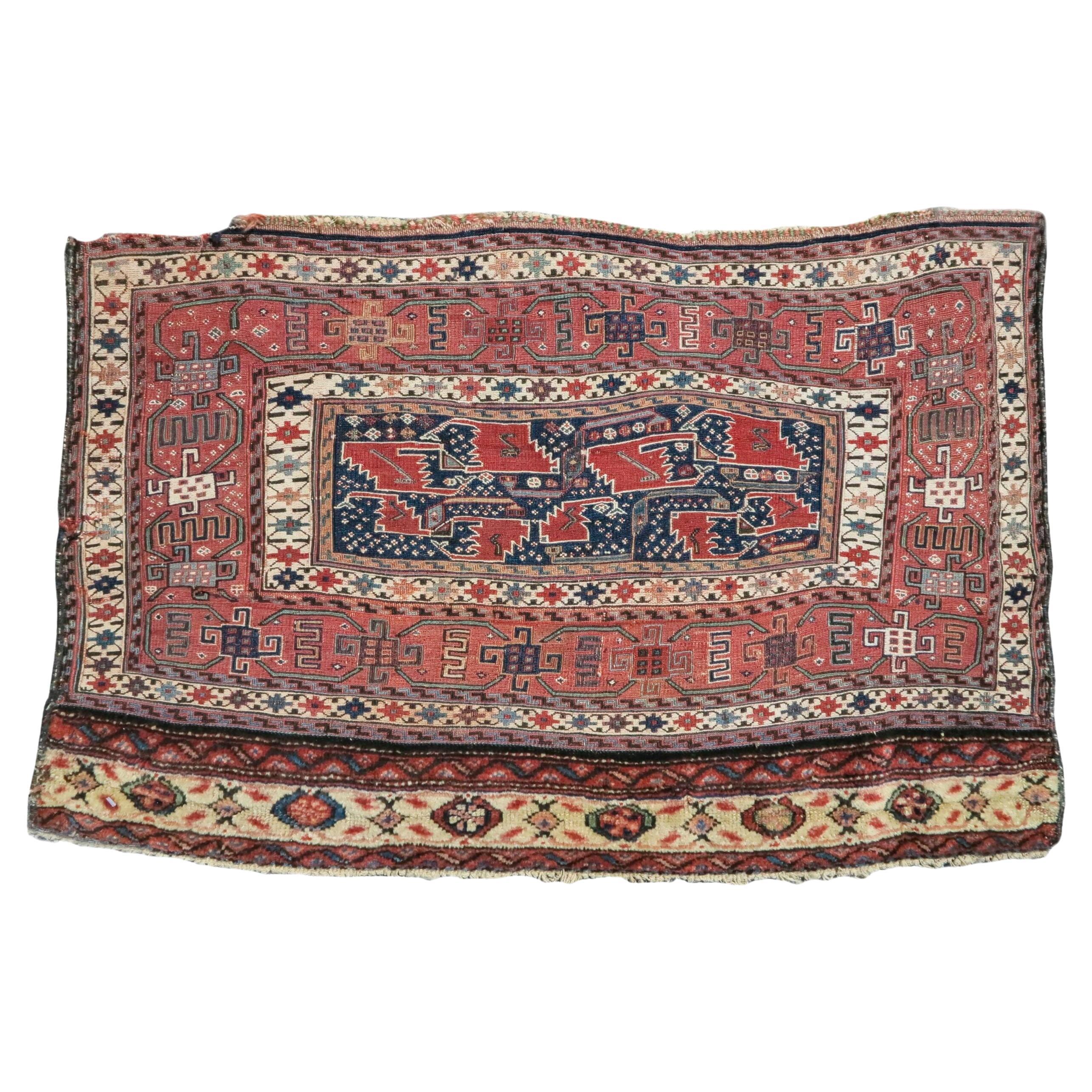 Antiker Bakhtiari Sumak-Taschenanhänger, 19. Jahrhundert
