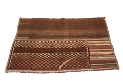 Antique Bakhtiari Tacheh Tribal Rug