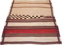 Antique Bakhtiari Tacheh Tribal Rug