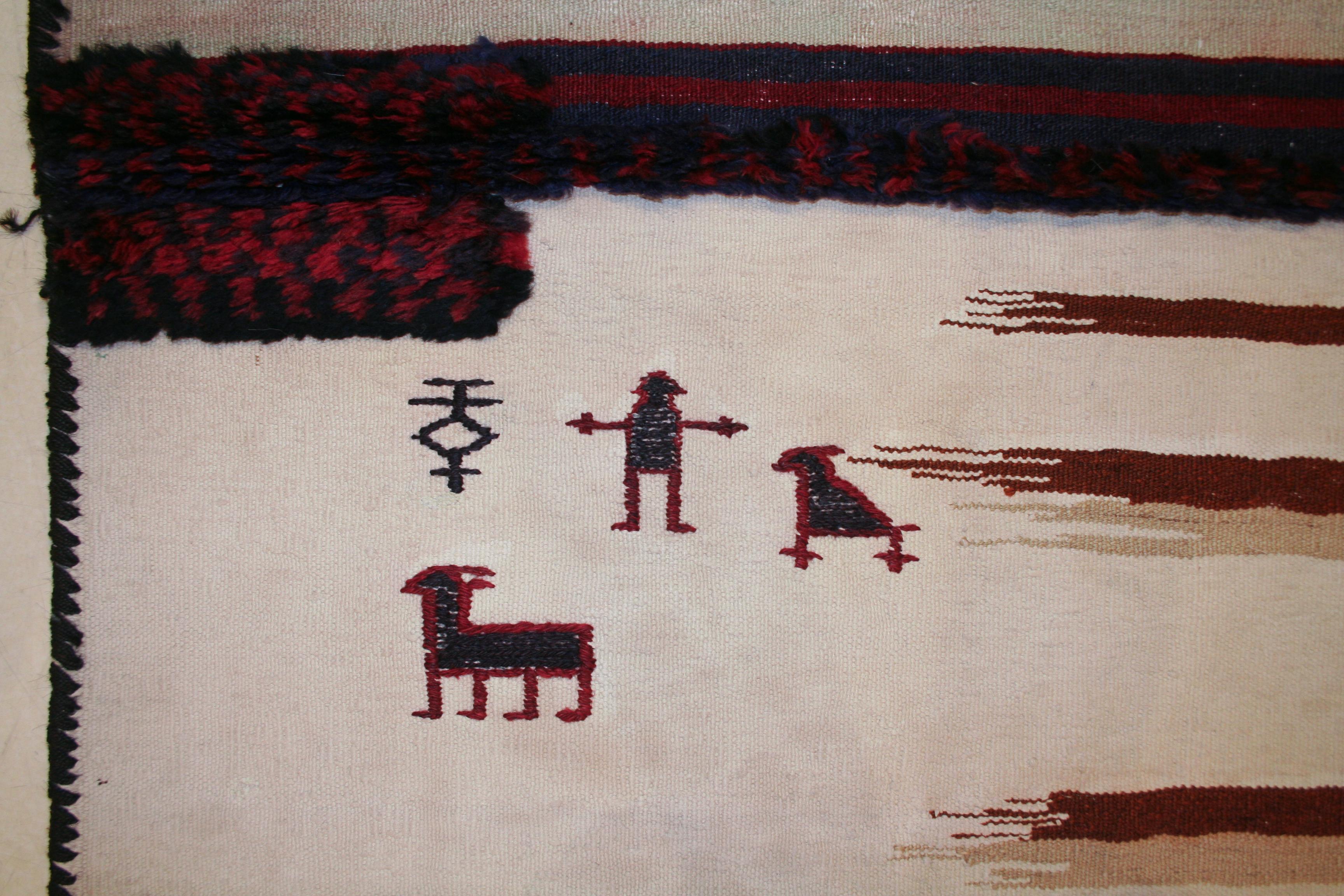 Tribale Tappeto tribale antico Bakhtiari Tacheh in vendita