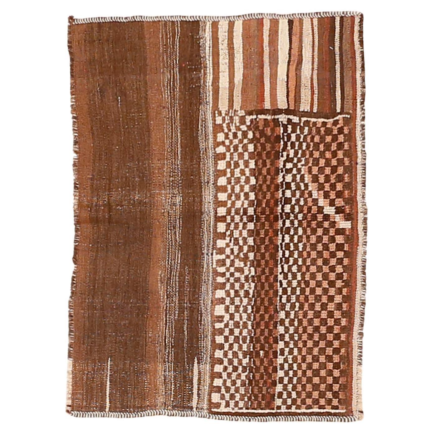 Antique Bakhtiari Tacheh Tribal Rug