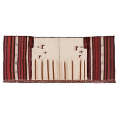 Antique Bakhtiari Tacheh Tribal Rug
