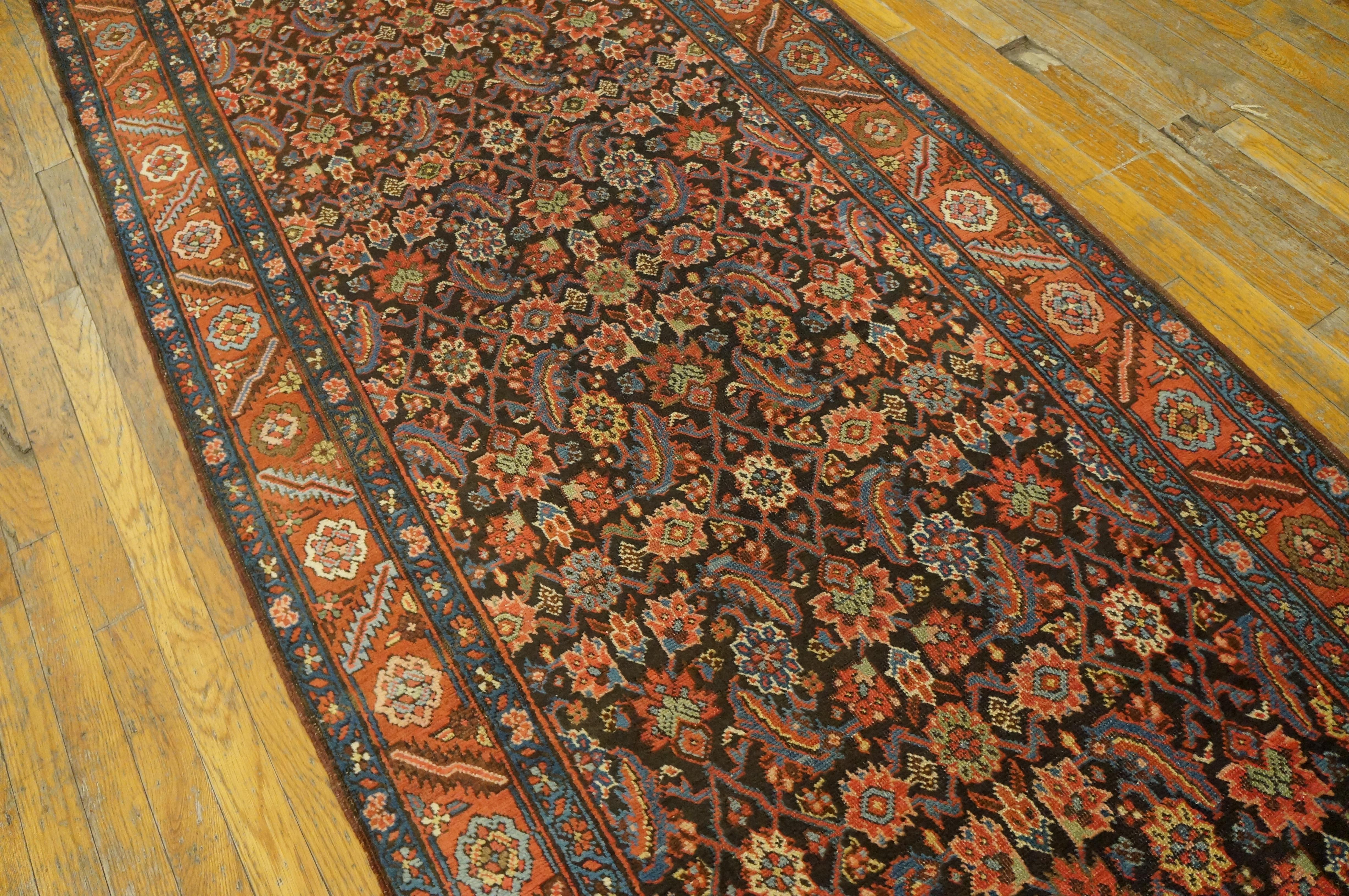 Hand-Knotted Antique Bakshaiesh Persian Rug For Sale