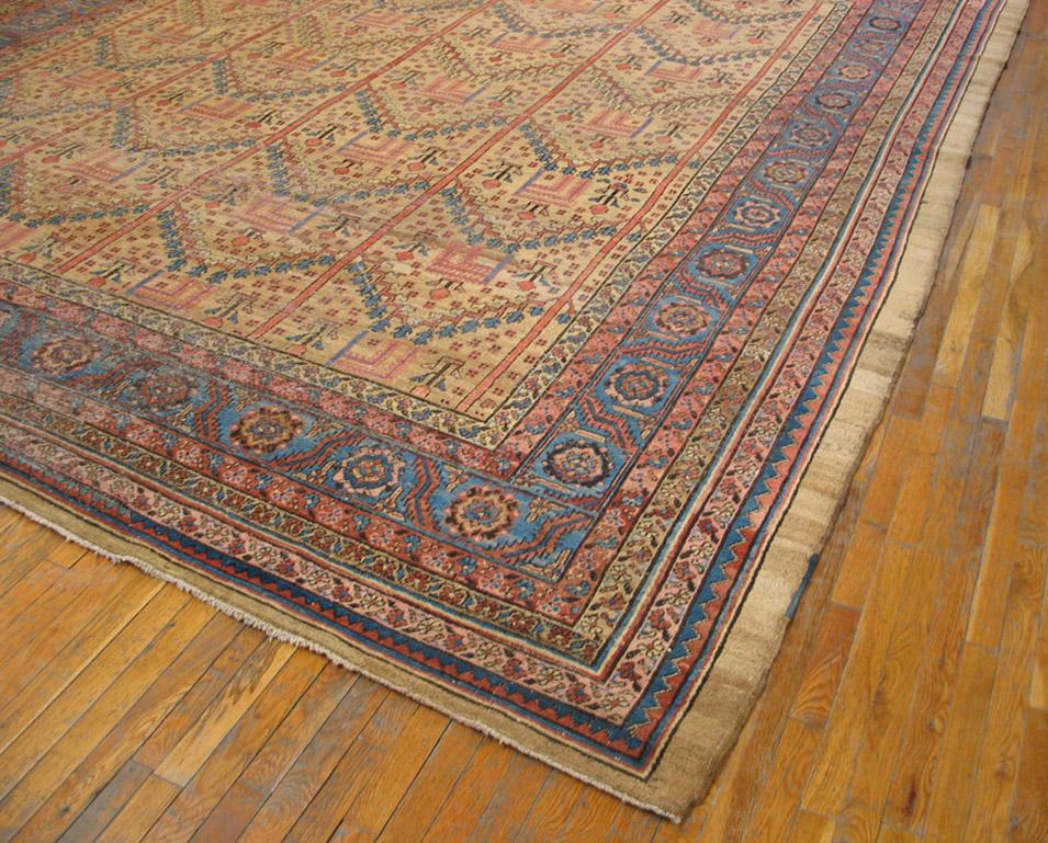 Bakshaish 19th Century Persian Bakshaiesh Carpet ( 12'6