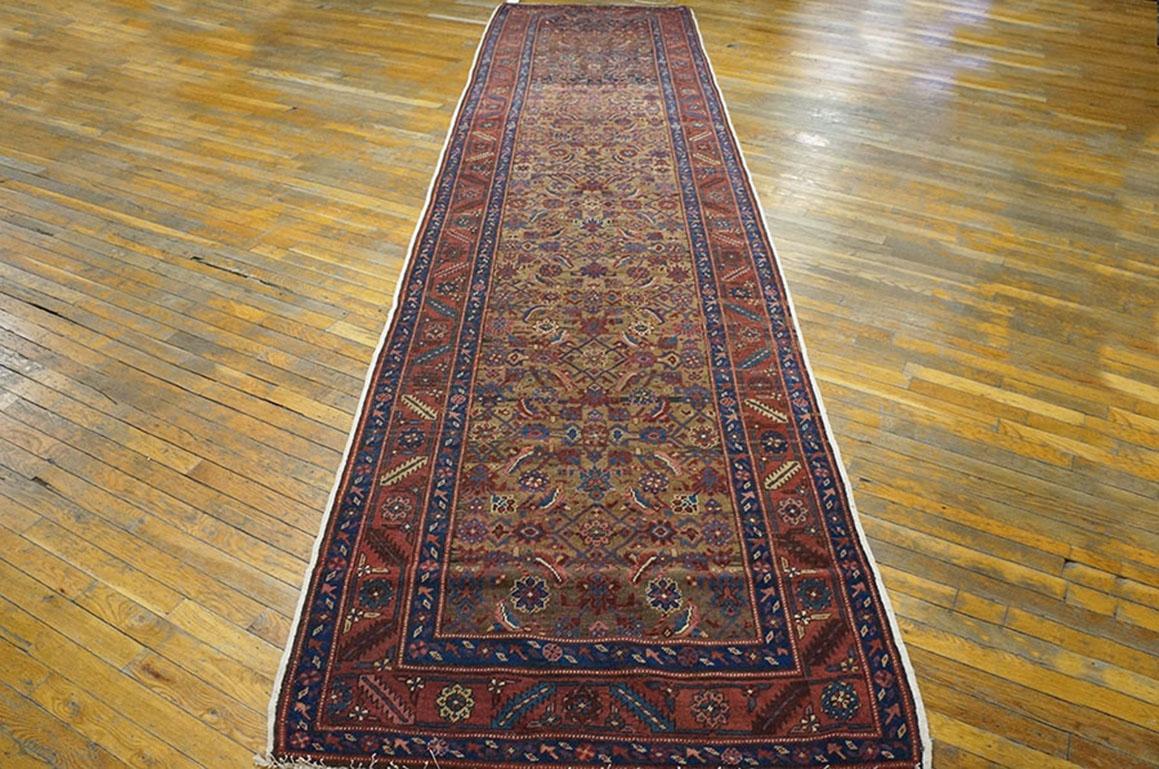 Bakshaish 19th Century N.W. Persian Bakshaiesh Runner Carpet ( 3'6