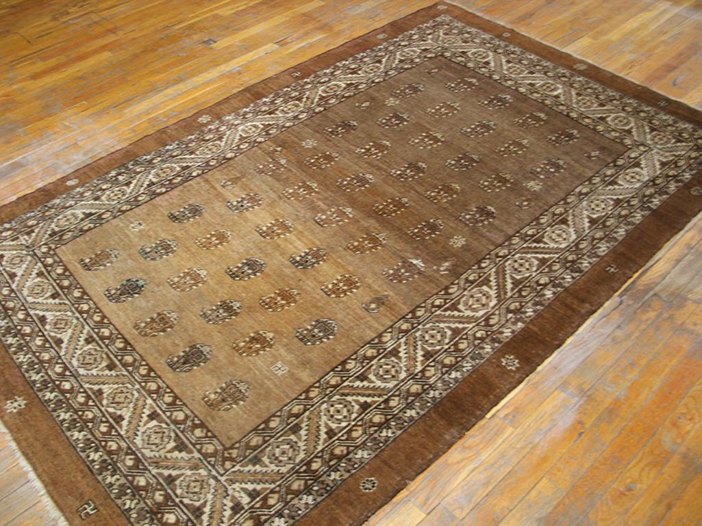 Hand-Knotted Mid-19th Century N.W. Persian Bakshaiesh Paisley Carpet (4'10