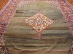 Splendid Camel And Red Color With Medallion Antique N.W. Persian Bakshaiesh Rug