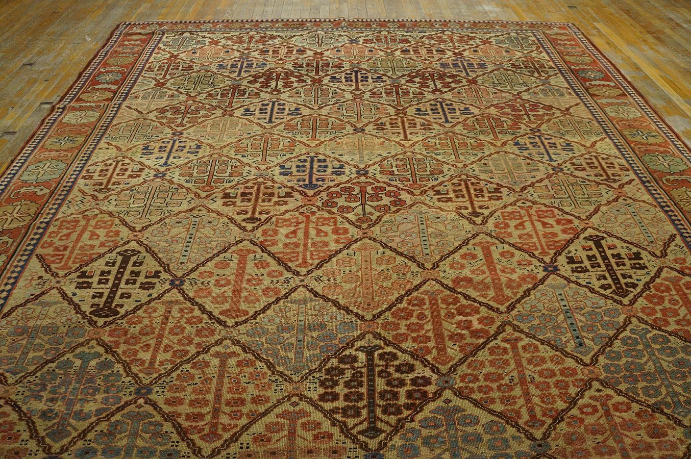 XIX secolo N.W. Tappeto persiano Bakshaiesh ( 9' x 13'2