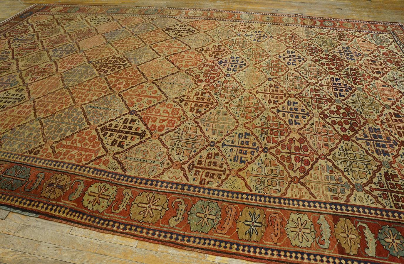Wool 19th Century N.W. Persian Bakshaiesh Carpet ( 9' x 13'2