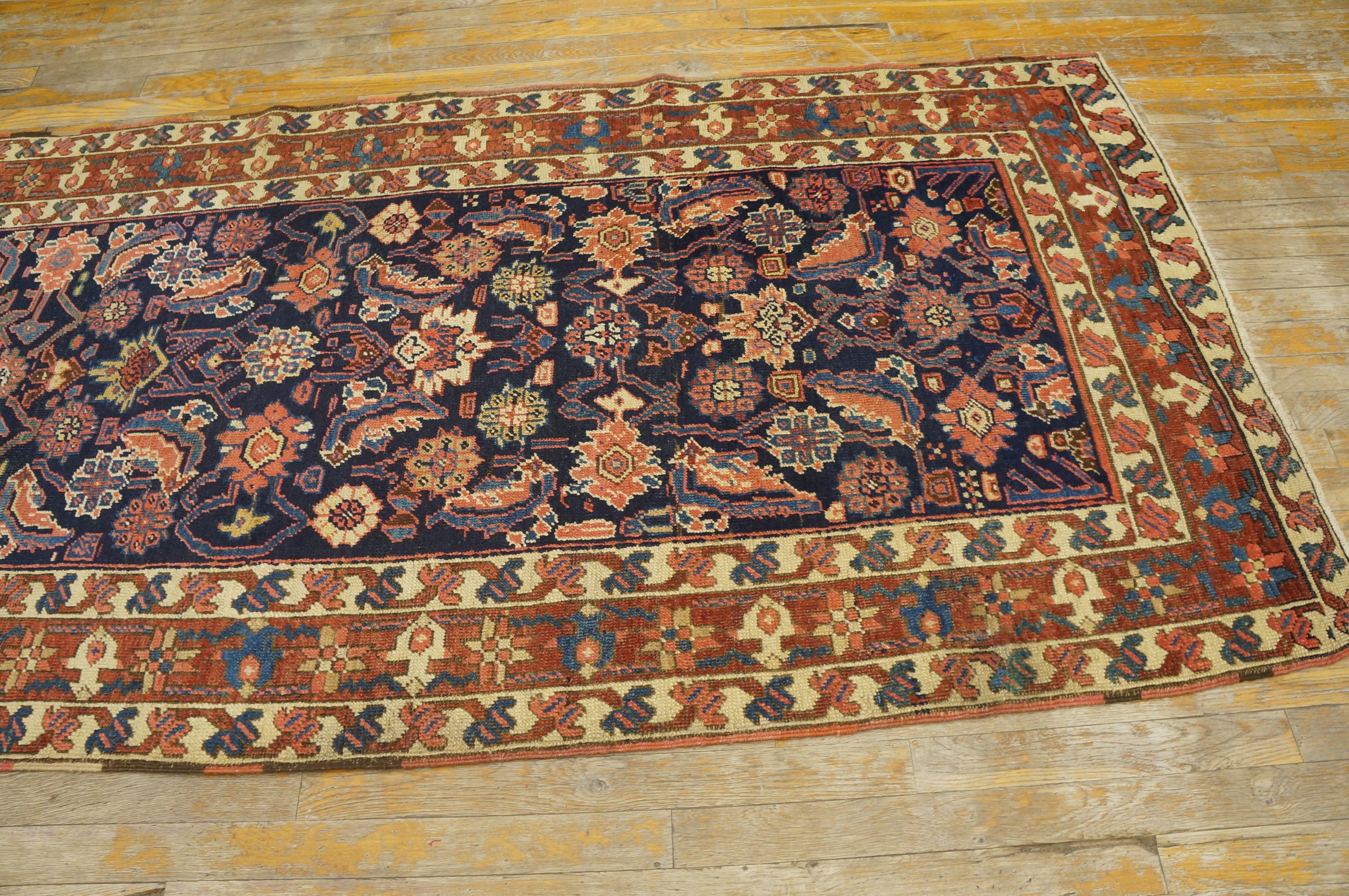 Early 20th Century N.W. Persian Bakshaiesh Runner Carpet ( 3'6