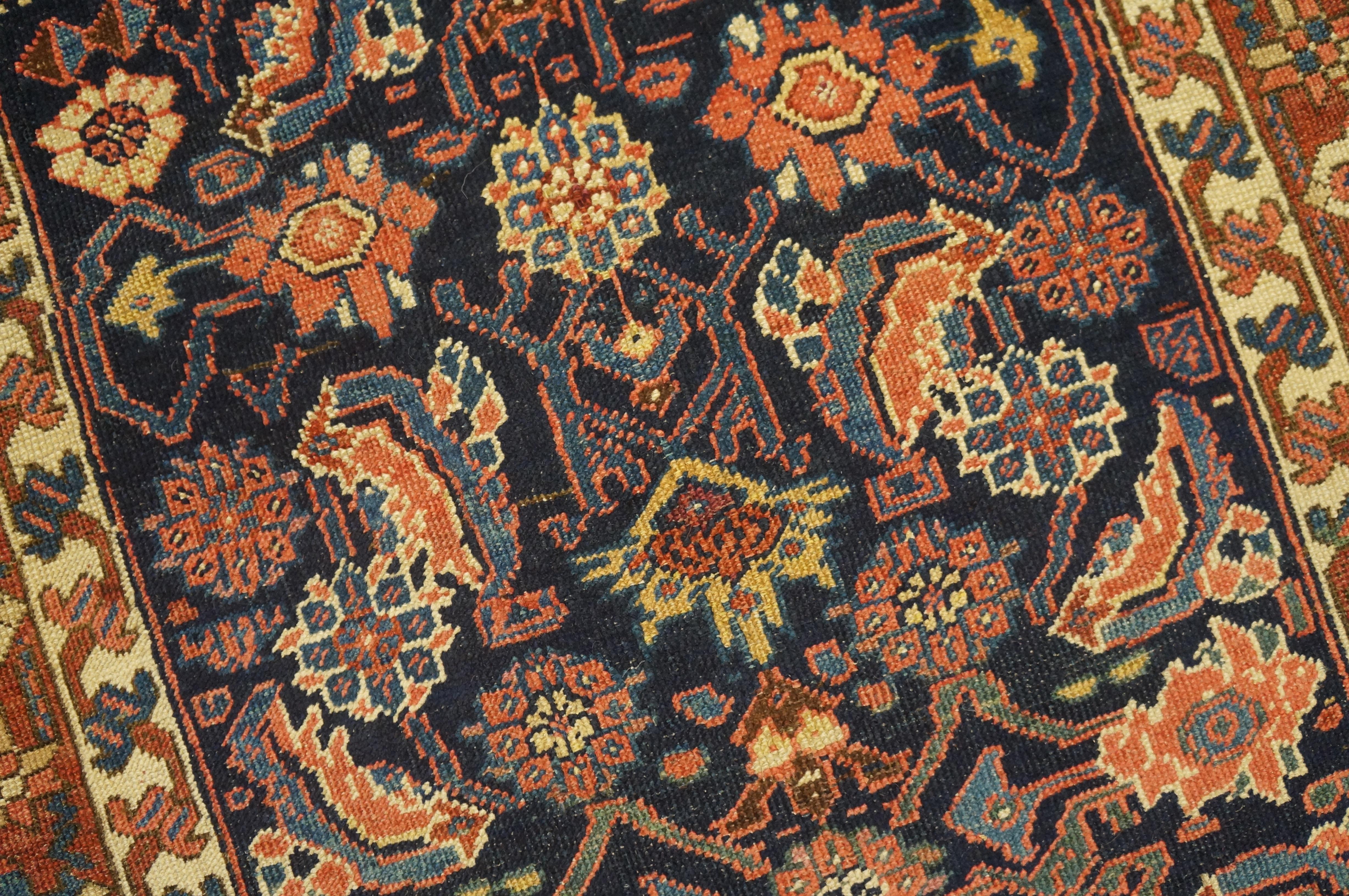 Early 20th Century N.W. Persian Bakshaiesh Runner Carpet ( 3'6