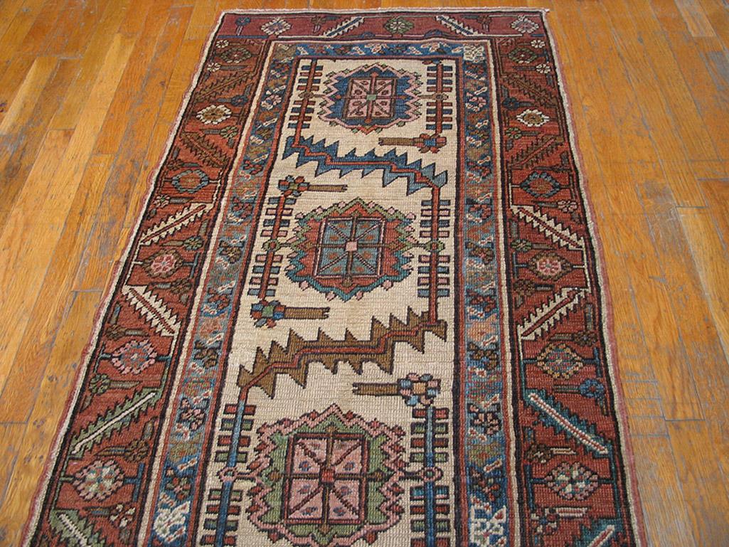 Hand-Knotted 19th Century N.W. Persian Bakshaiesh Carpet ( 2'7