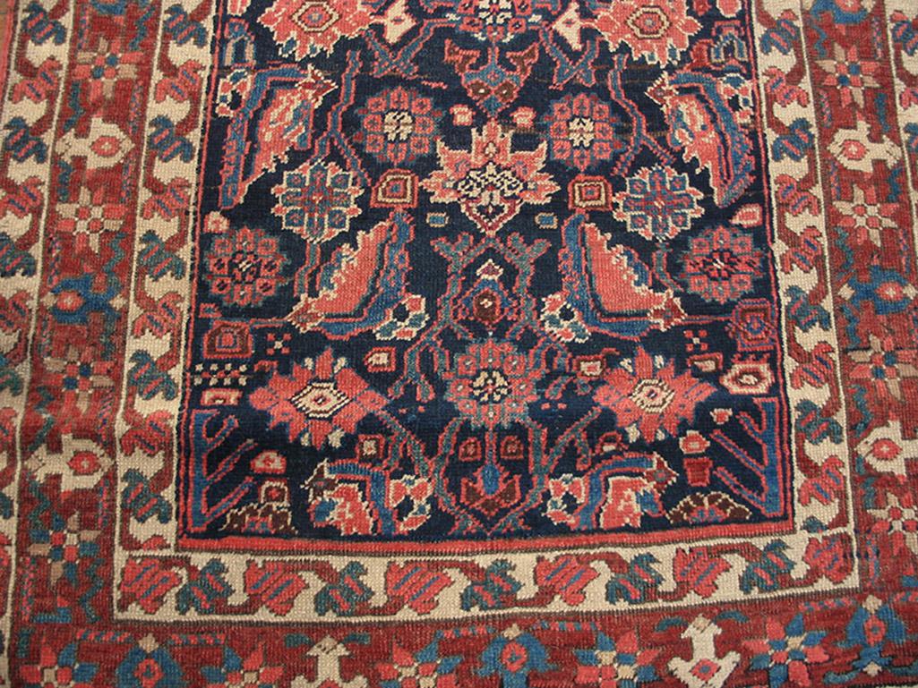 Late 19th Century Early 20th Century N.W. Persian Bakshaiesh Runner Carpet ( 3'6