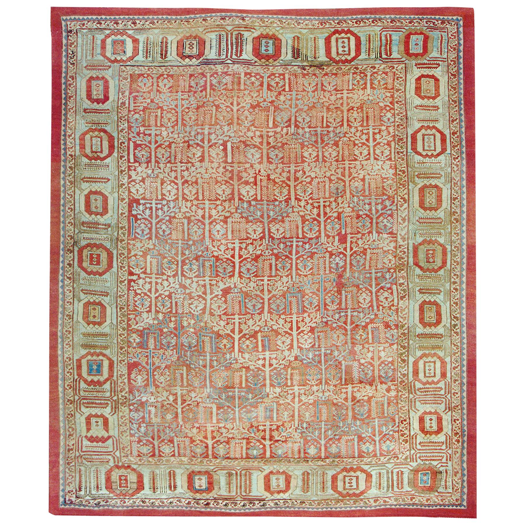 19th  Century N.W. Persian Bakshaiesh Carpet ( 10'10" x 13' - 330 x 396 ) For Sale