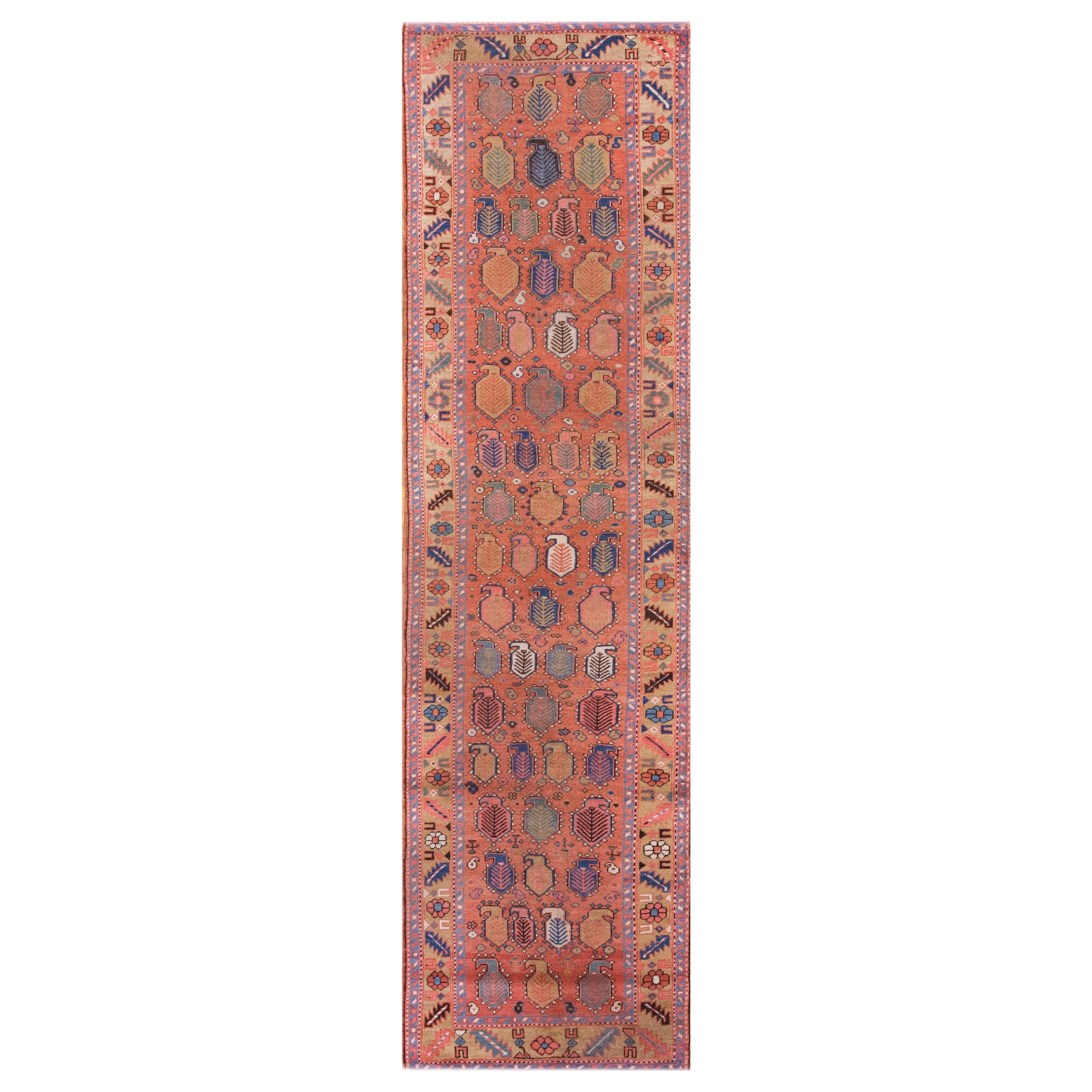 19th Century N.W. Persian Bakshaiesh Carpet ( 3'4" x 12'6" - 102  x  380 ) For Sale
