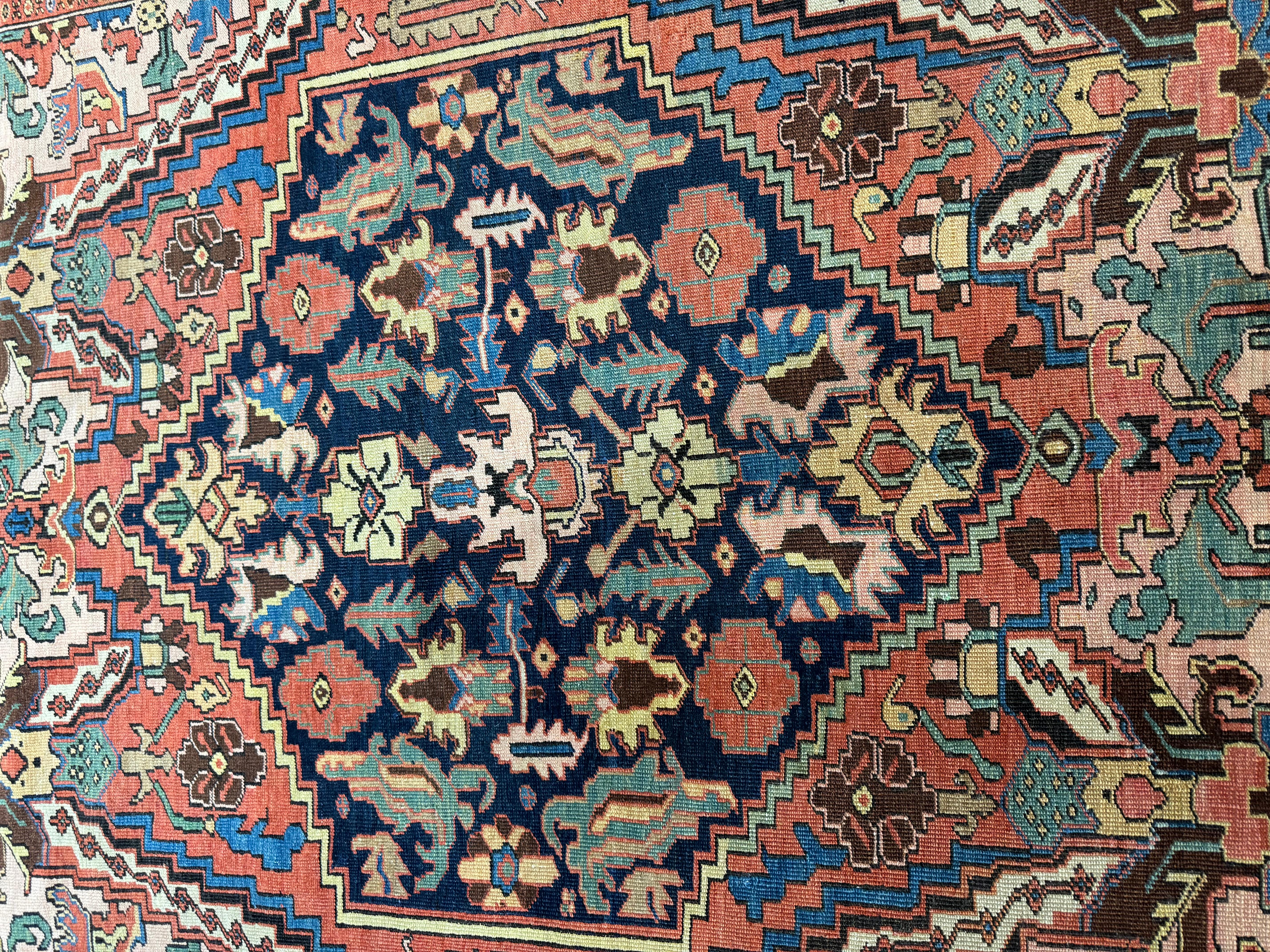 Persian Antique Bakshaish Rug  For Sale