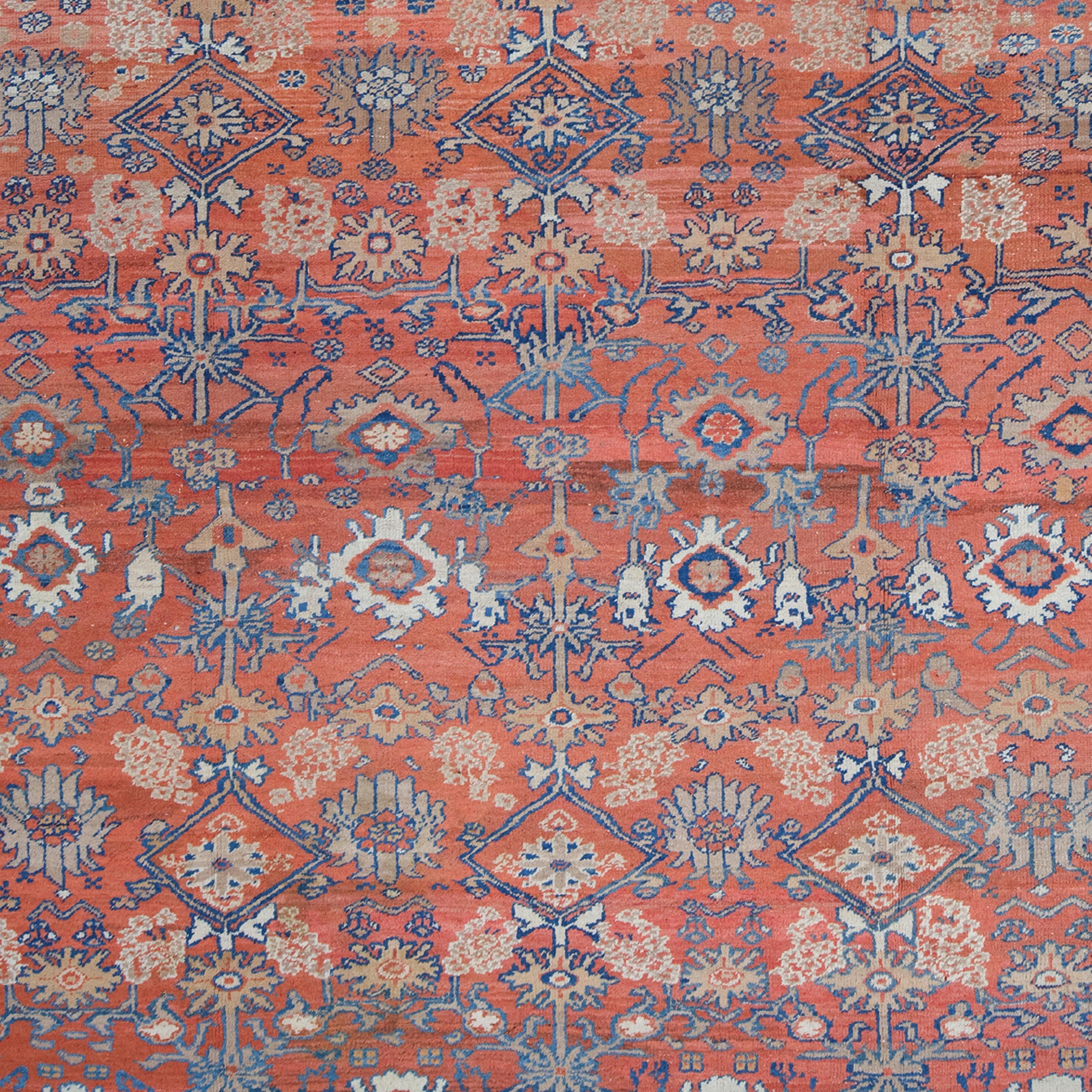 Asian Antique Bakshaish Rug - Late of the 19th Century Bakshaish Rug, Handmade Rug For Sale