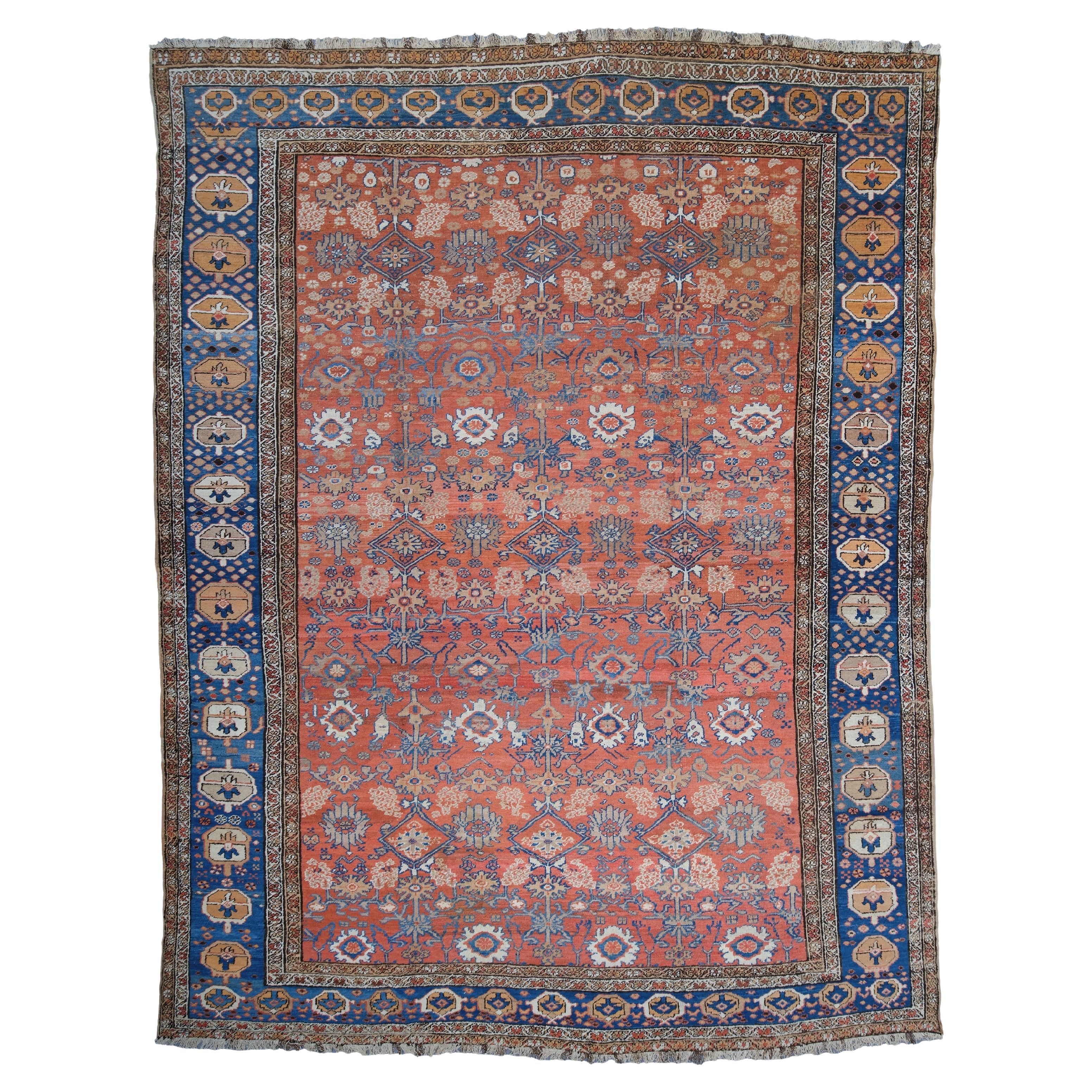 Antiker Bakshaish-Teppich - Bakshaish-Teppich aus dem späten 19. Jahrhundert, handgefertigter Teppich im Angebot