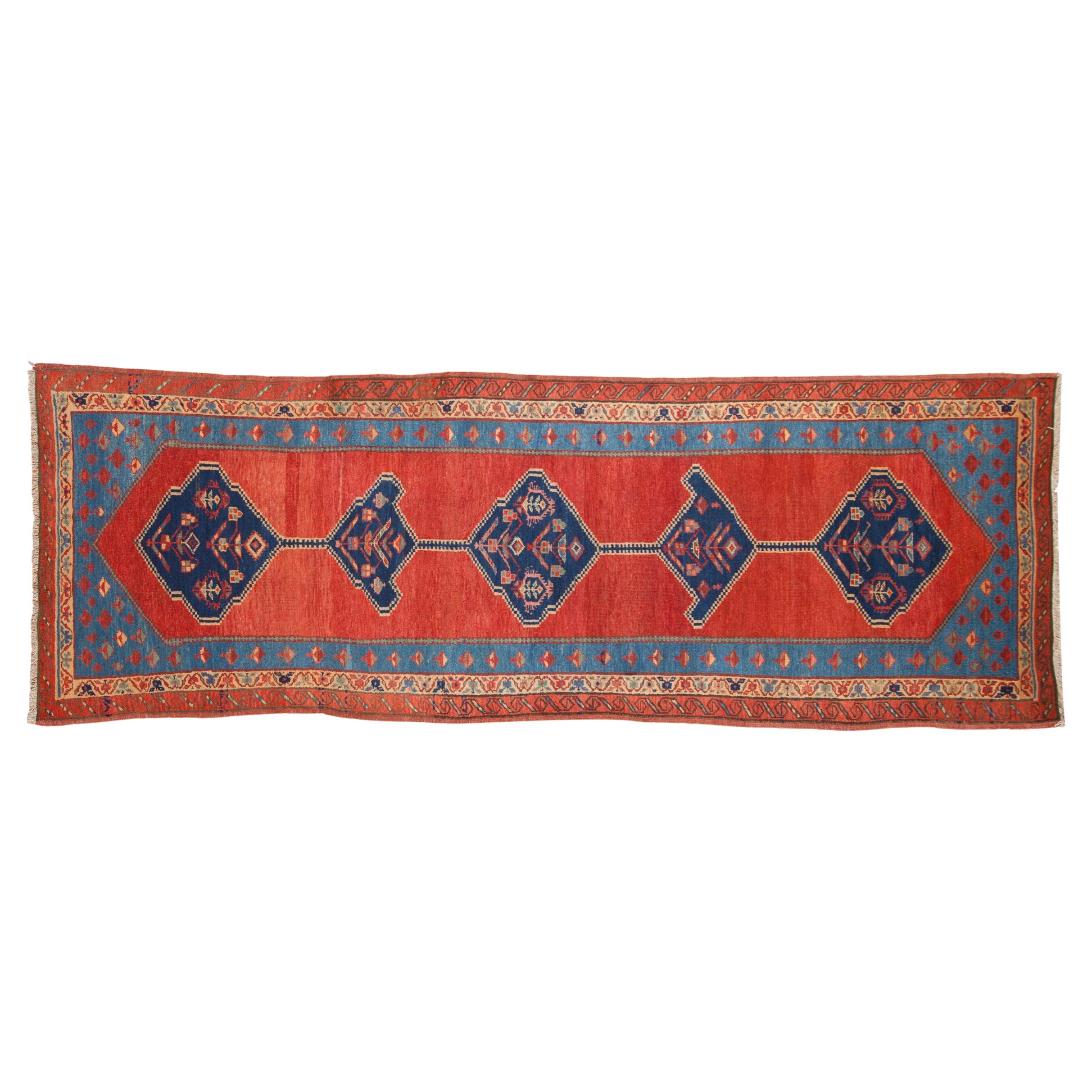 Antique Bakshaish Rug Runner For Sale