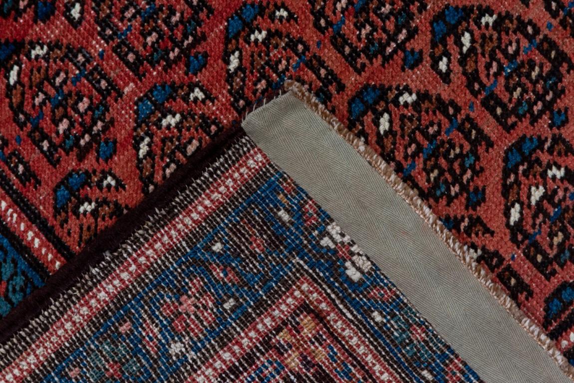 Wool Antique Bakshayesh Heriz Long Carpet, Camel Toned Field  For Sale
