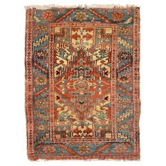 Antique Bakshayesh-Heriz Scatter Rug, c. 1920's