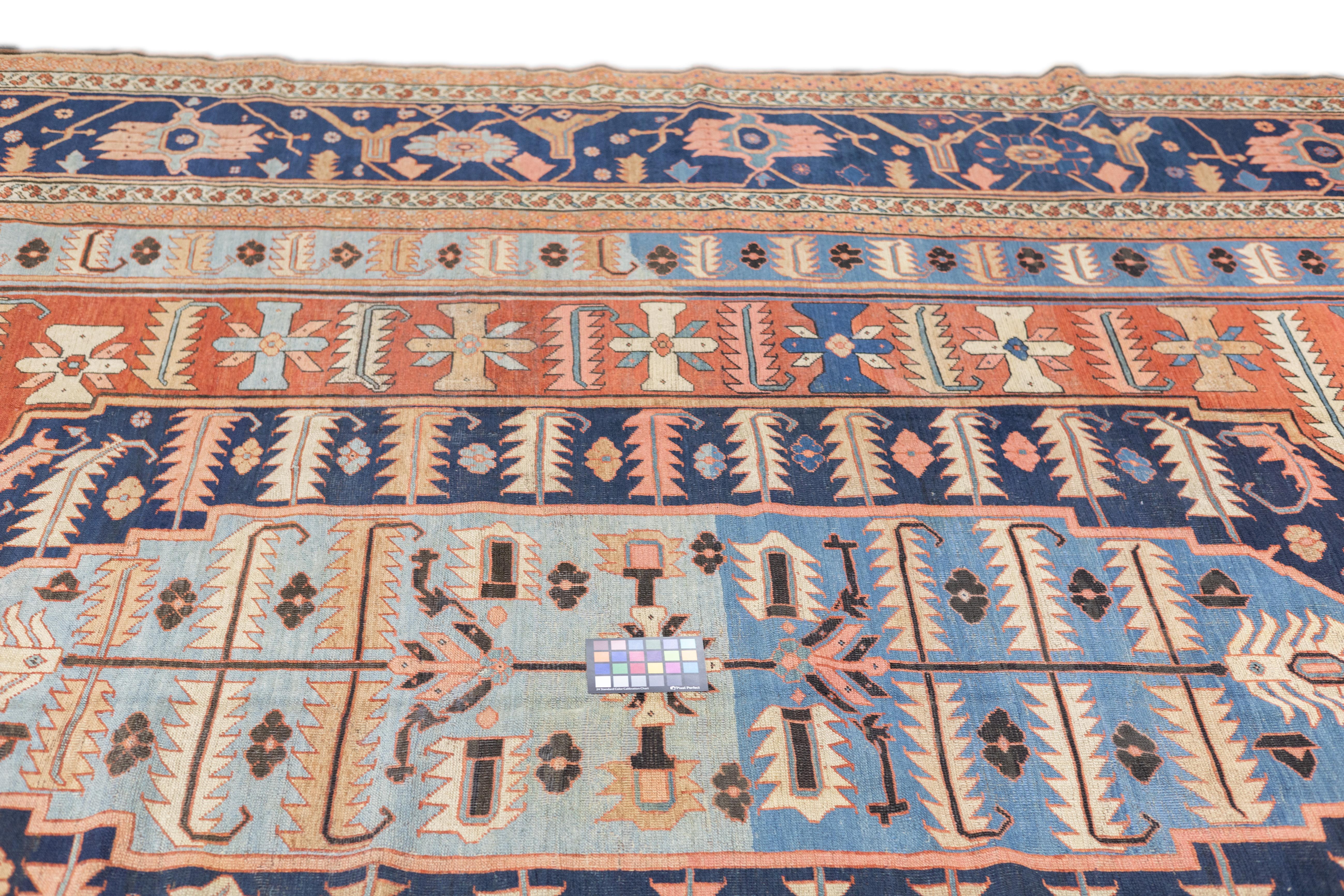 Antiker Bakshayesh-Teppich 11'5'' x 18'3'' im Angebot 4